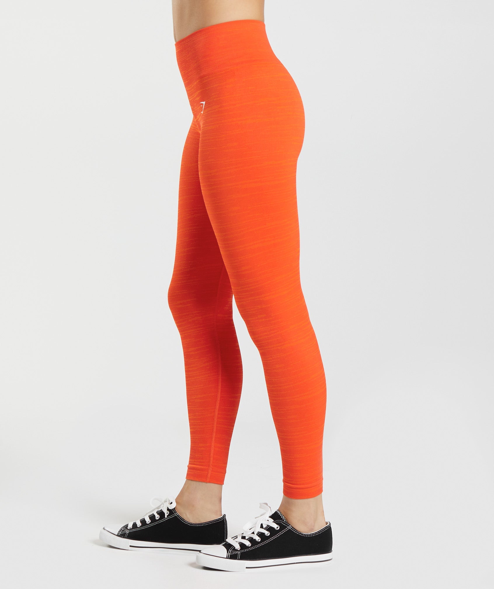 Orange Women's Gymshark Adapt Marl Seamless Leggings | XPZKIV-029