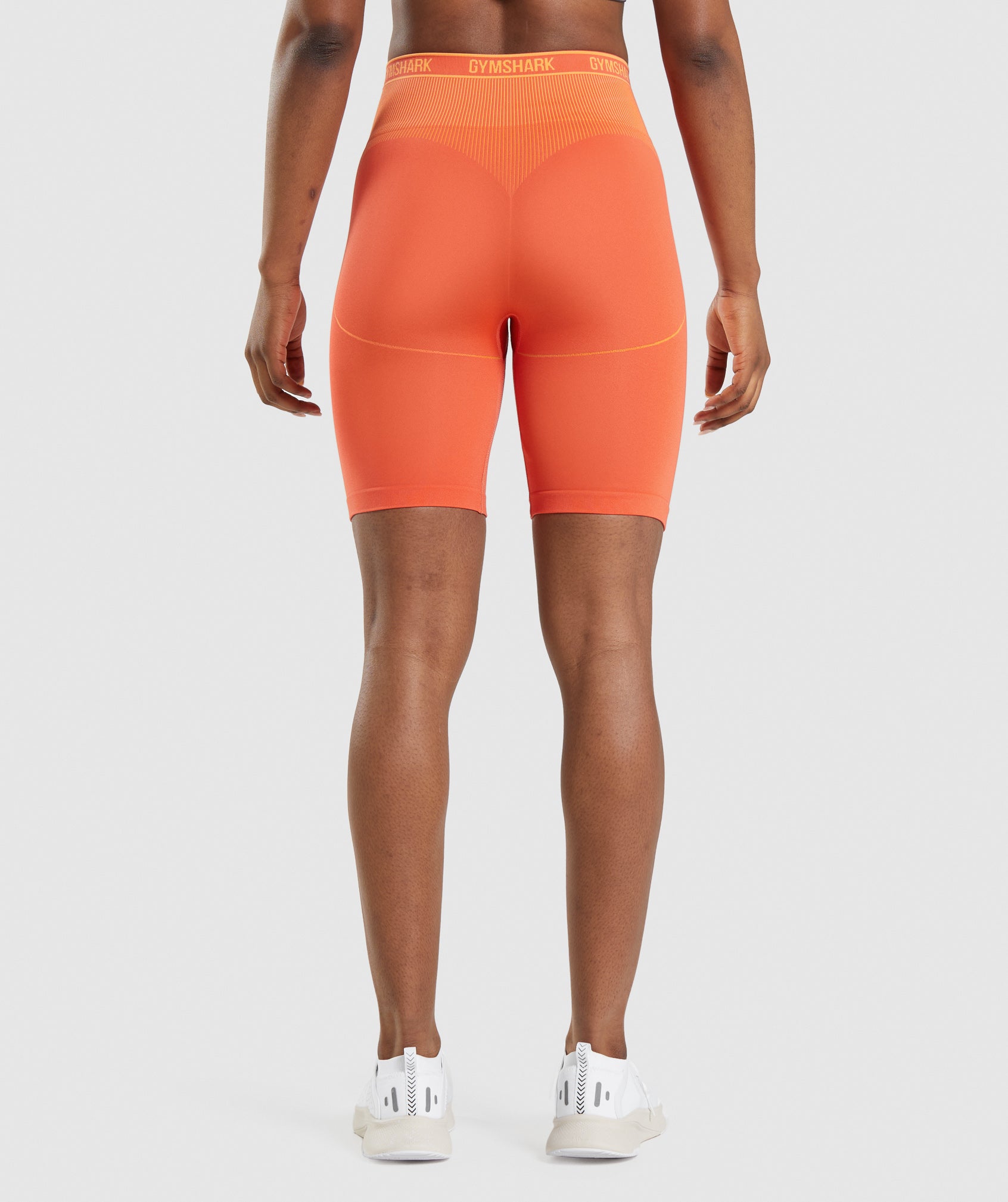 Orange Women's Gymshark Apex Seamless High Rise Shorts | FWGZMH-691