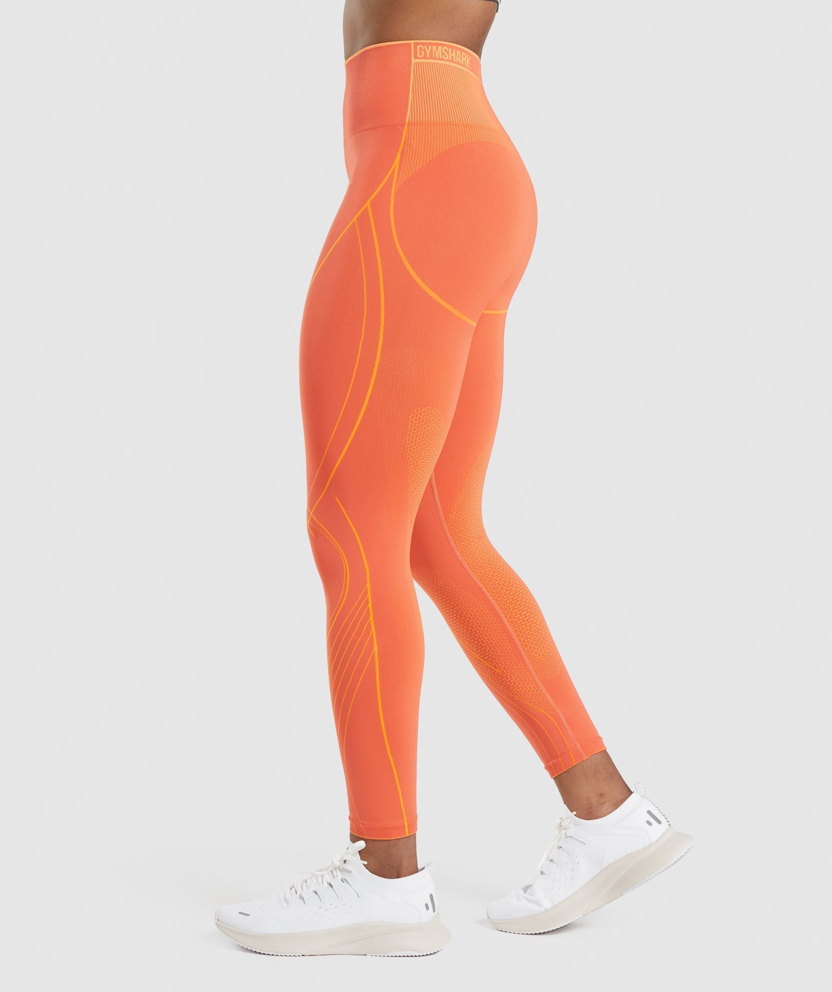 Orange Women's Gymshark Apex Seamless High Rise Leggings | MJTXRD-583