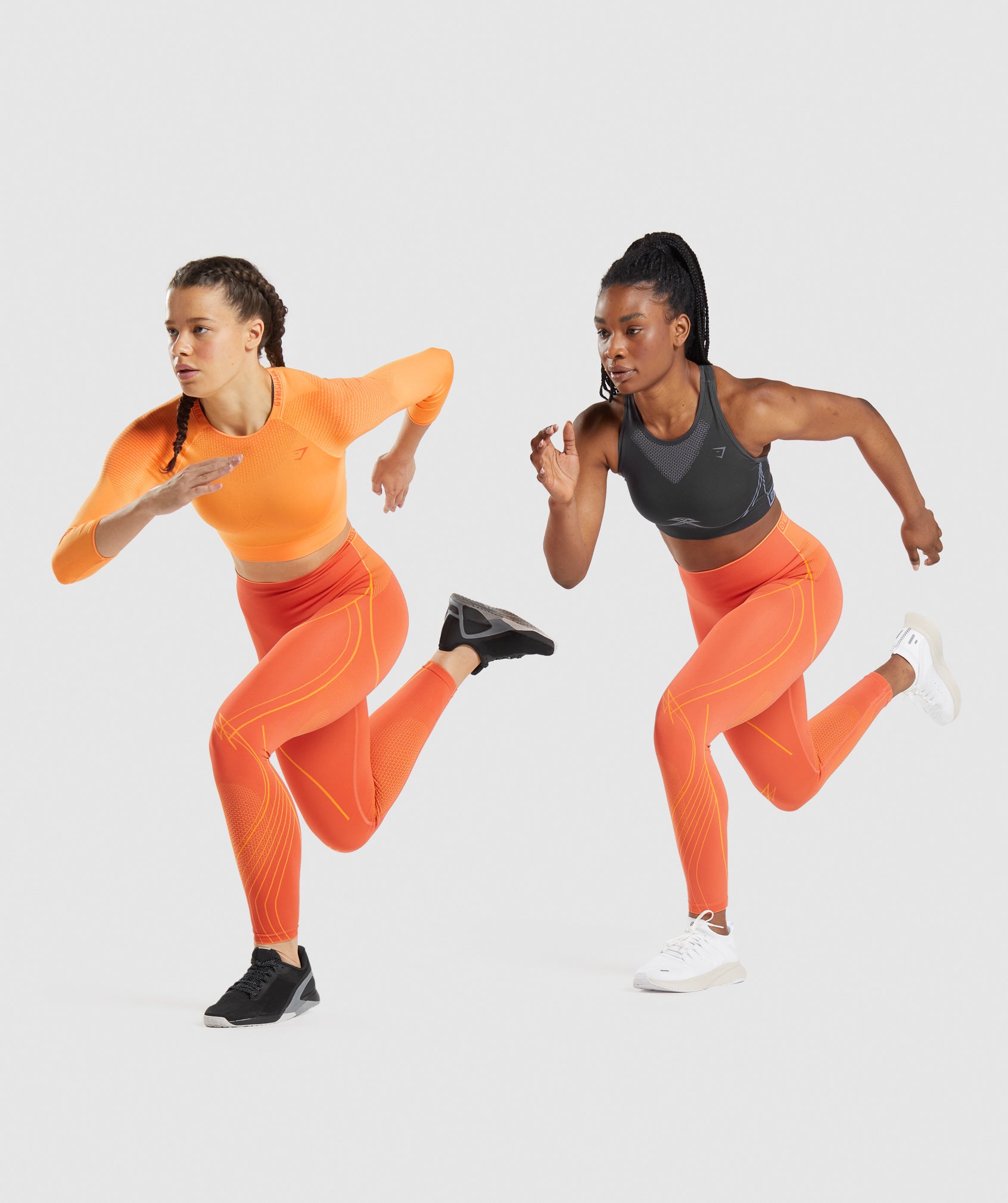 Orange Women's Gymshark Apex Seamless High Rise Leggings | MJTXRD-583