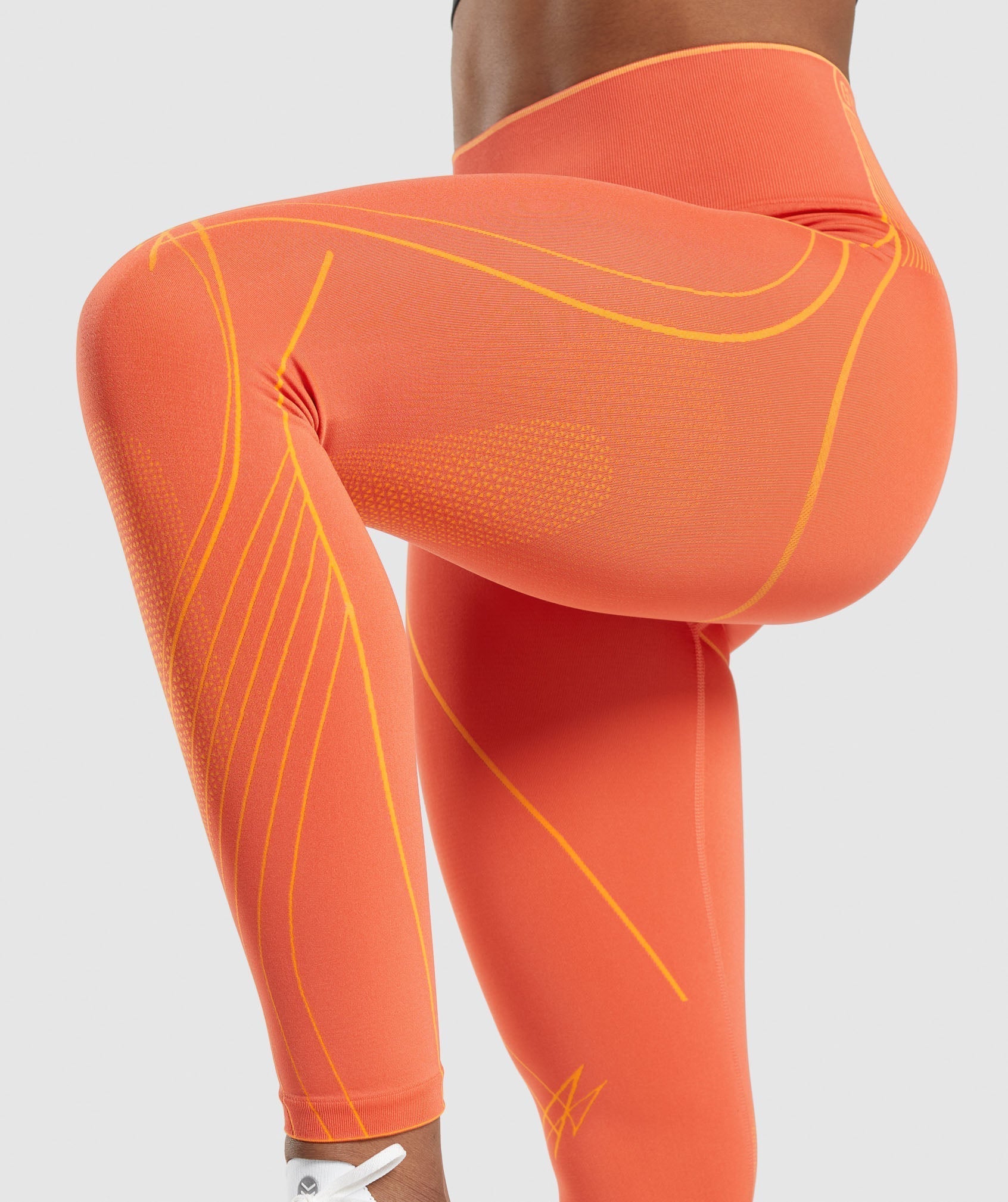 Orange Women's Gymshark Apex Seamless High Rise Leggings | MJTXRD-583