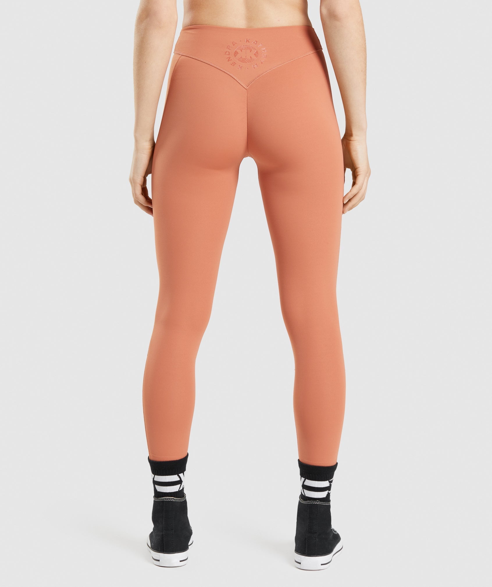 Orange Women's Gymshark KK Fit 7/8 Leggings | BGJPHT-657