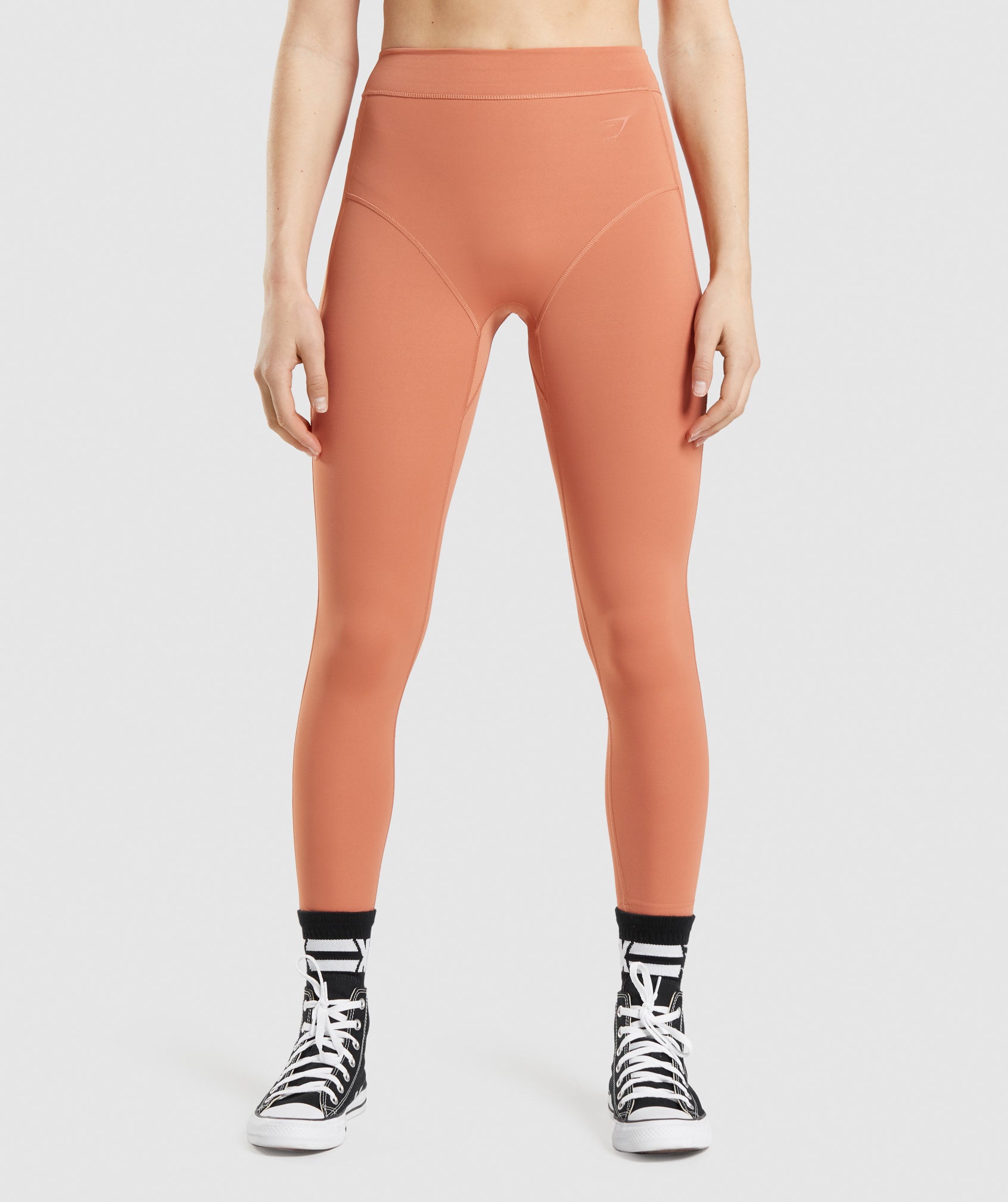 Orange Women\'s Gymshark KK Fit 7/8 Leggings | BGJPHT-657