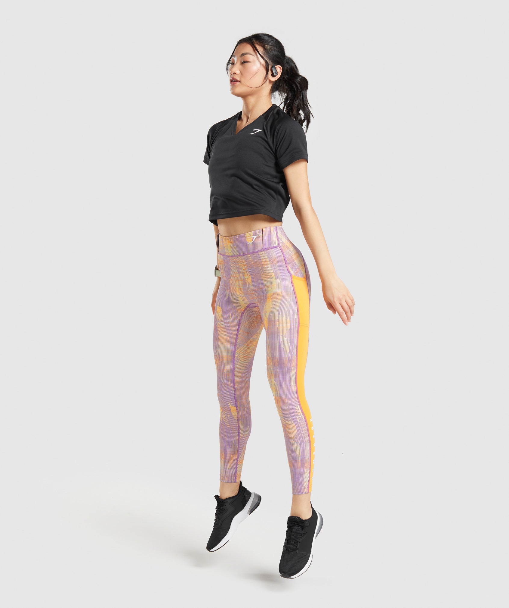 Orange Women's Gymshark Sport Leggings | XCZPMJ-042