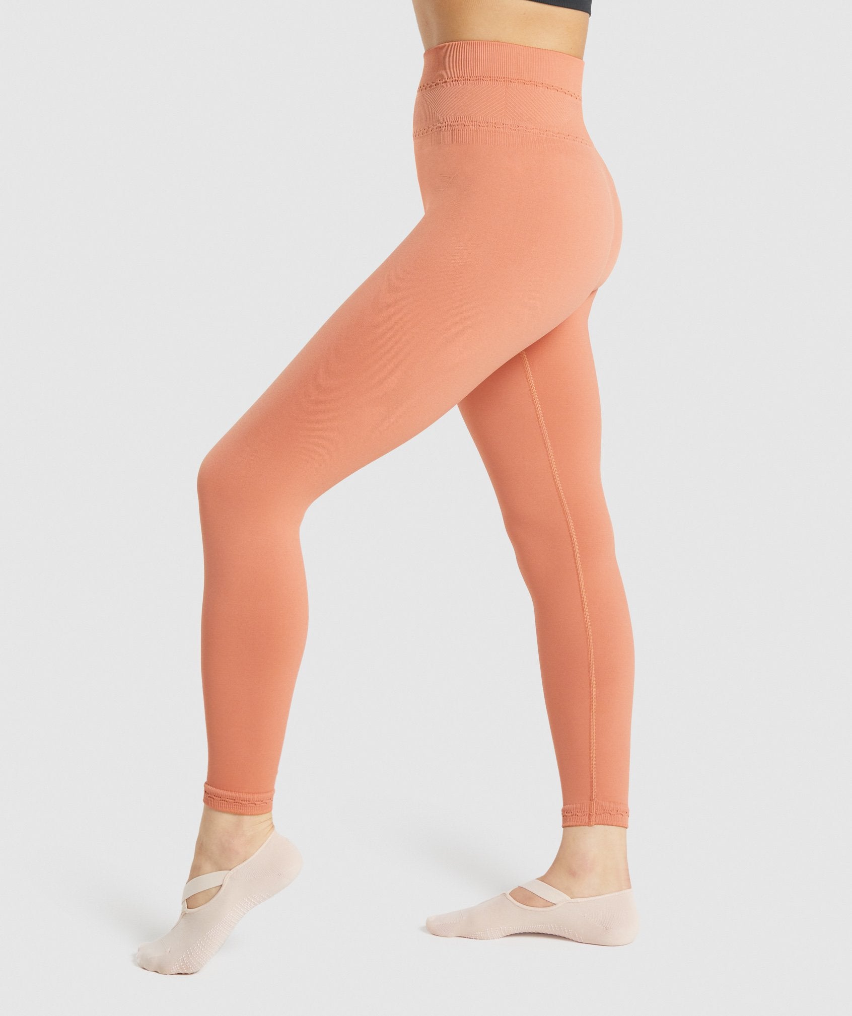 Orange Women's Gymshark Studio Leggings | FJILSG-519