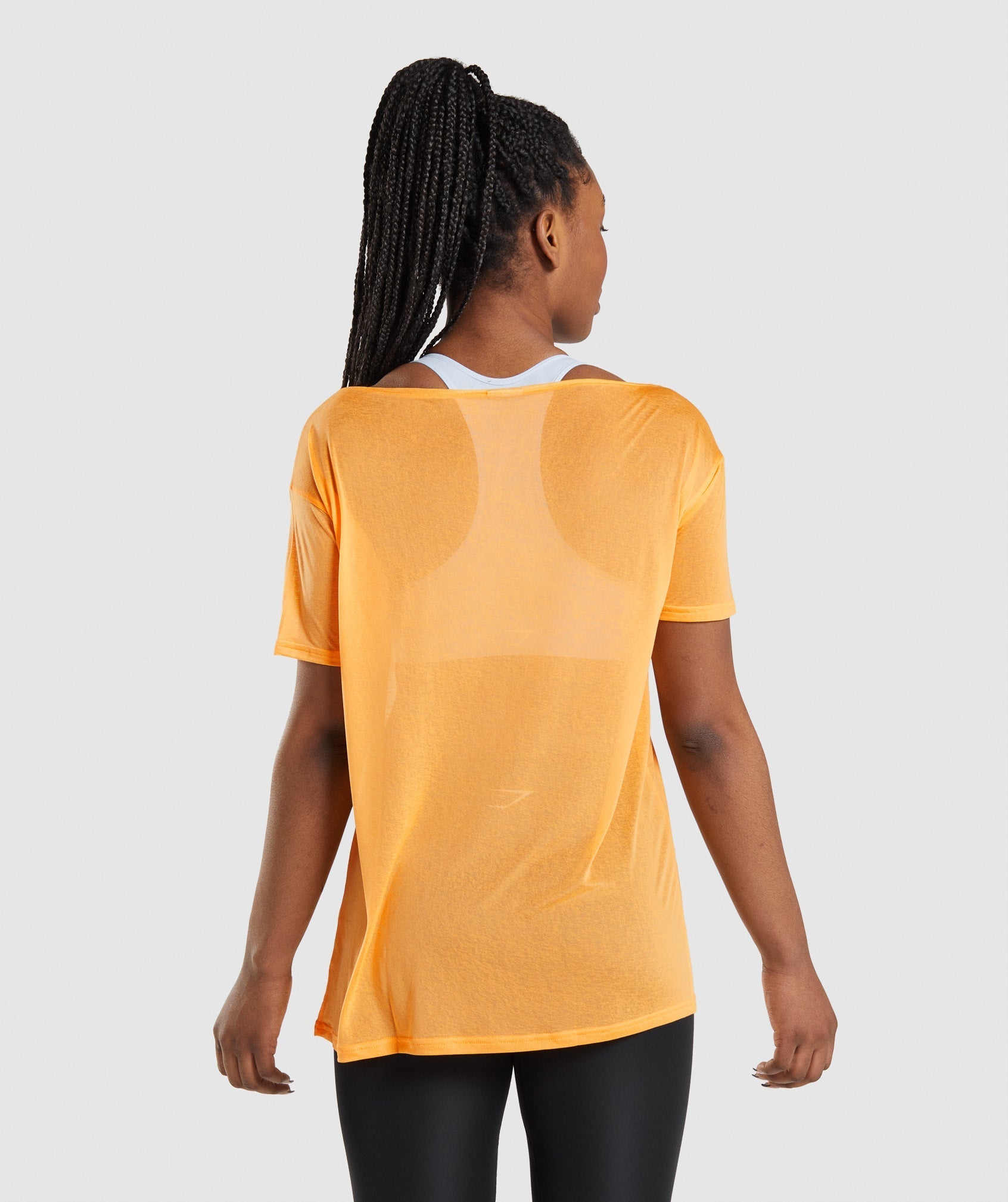 Orange Women's Gymshark Training Oversized Tops | NCTHEL-104