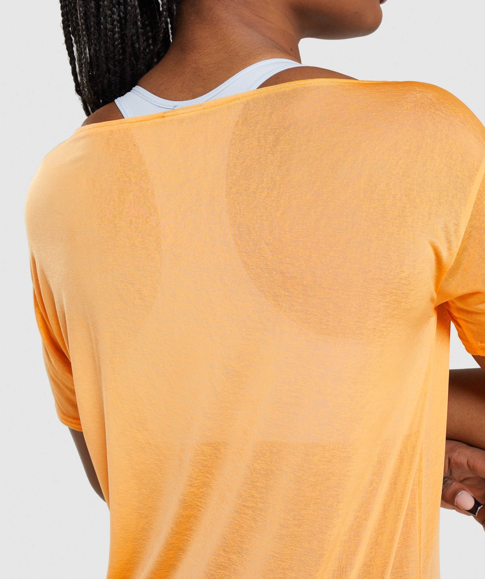 Orange Women's Gymshark Training Oversized Tops | NCTHEL-104