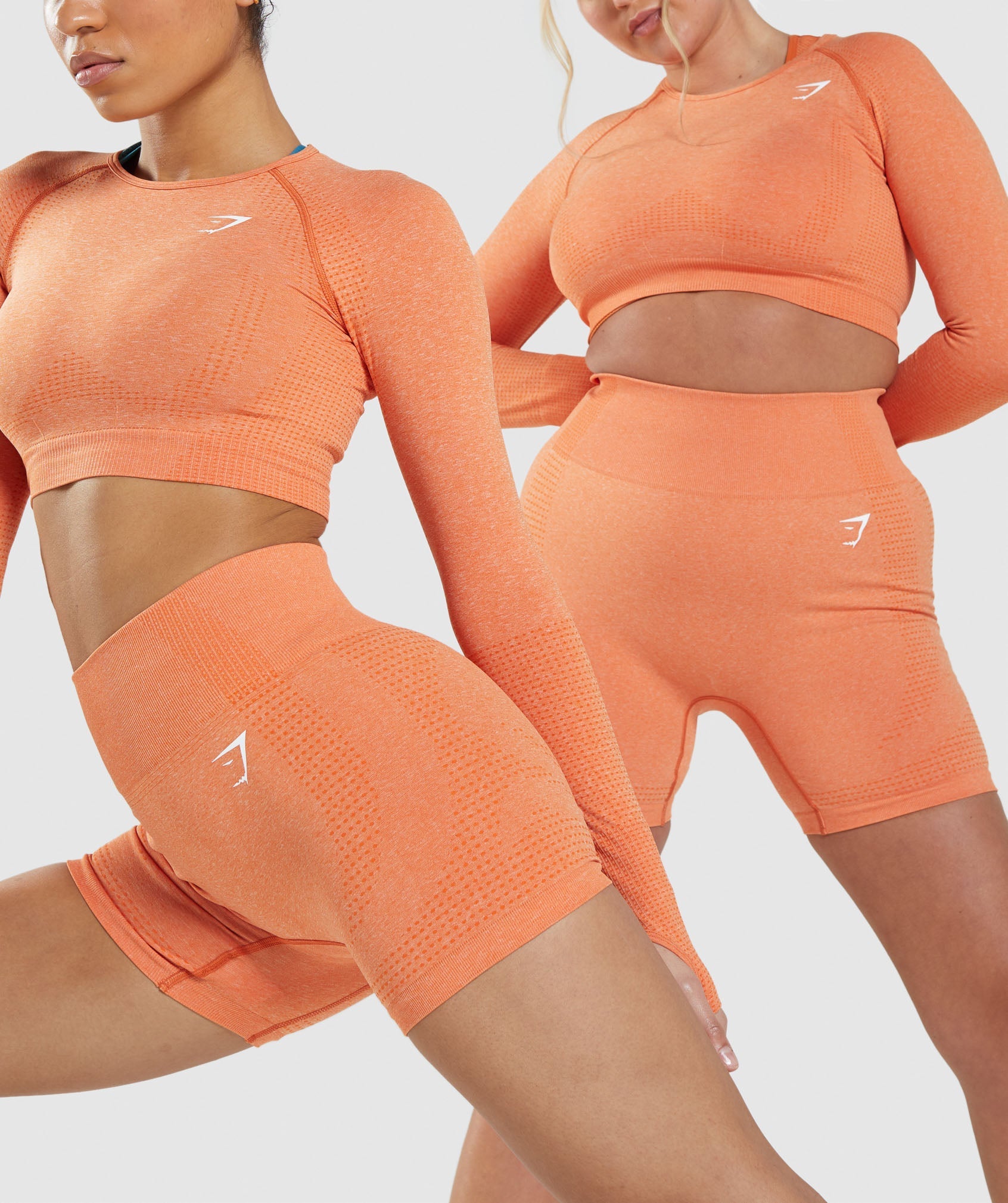 Orange Women's Gymshark Vital Seamless 2.0 Shorts | QNOBKA-081