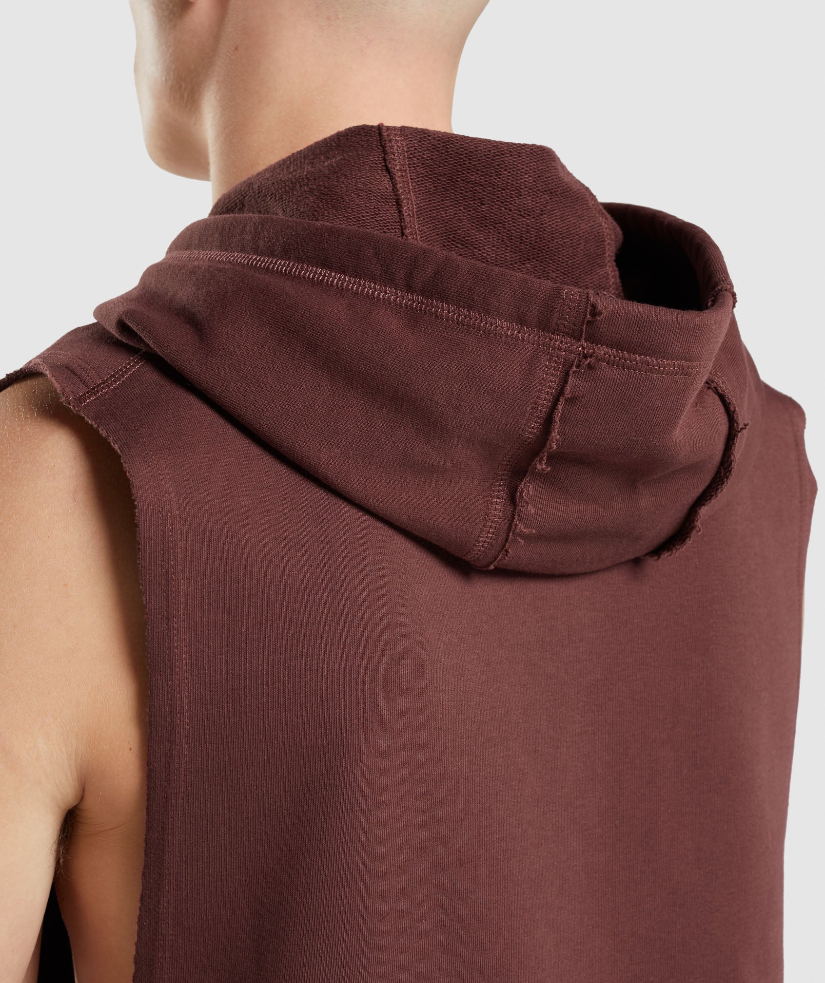 Pink Brown Men's Gymshark Legacy Drop Arm Hoodie | PVSJHD-643