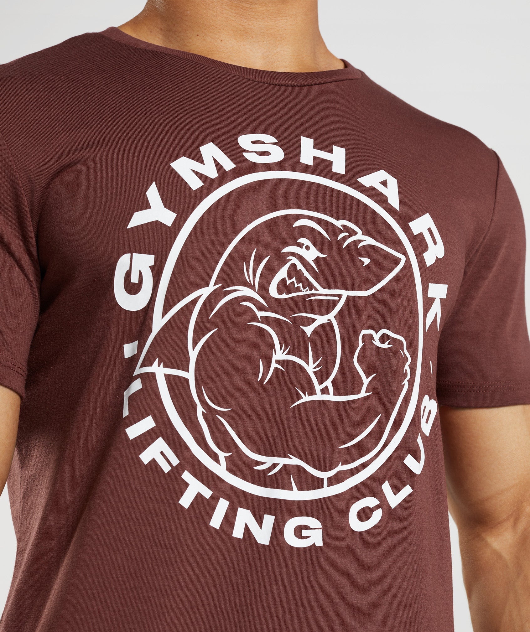 Pink Brown Men's Gymshark Legacy T Shirts | JQRWYK-421