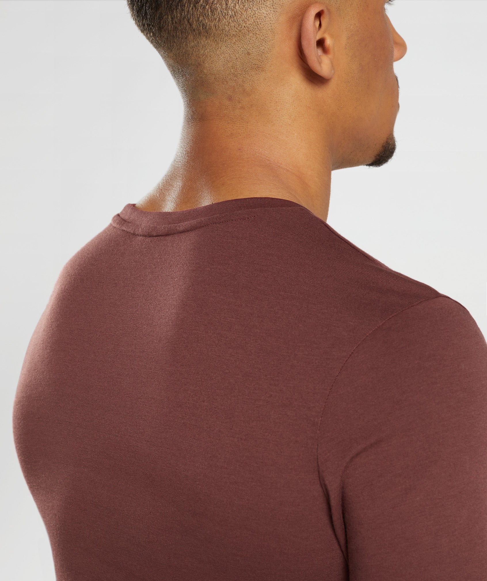 Pink Brown Men's Gymshark Legacy T Shirts | JQRWYK-421