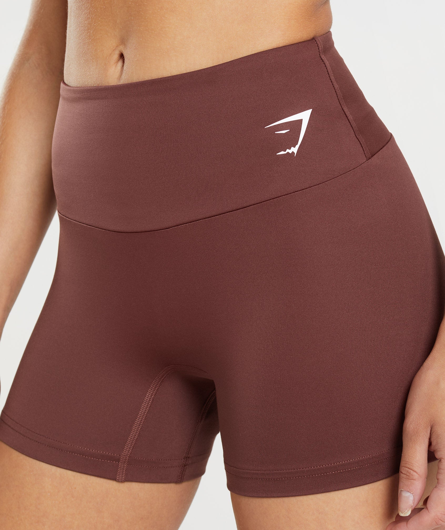 Pink Brown Women's Gymshark Training Shorts | WQYJFK-261