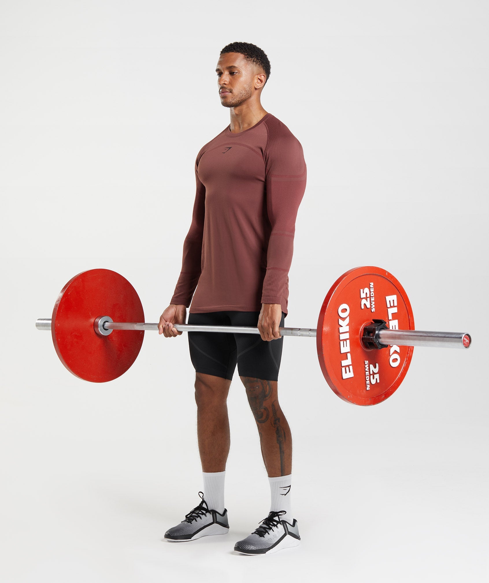 Pink Men's Gymshark 315 Long Sleeve T Shirts | QPDITU-368