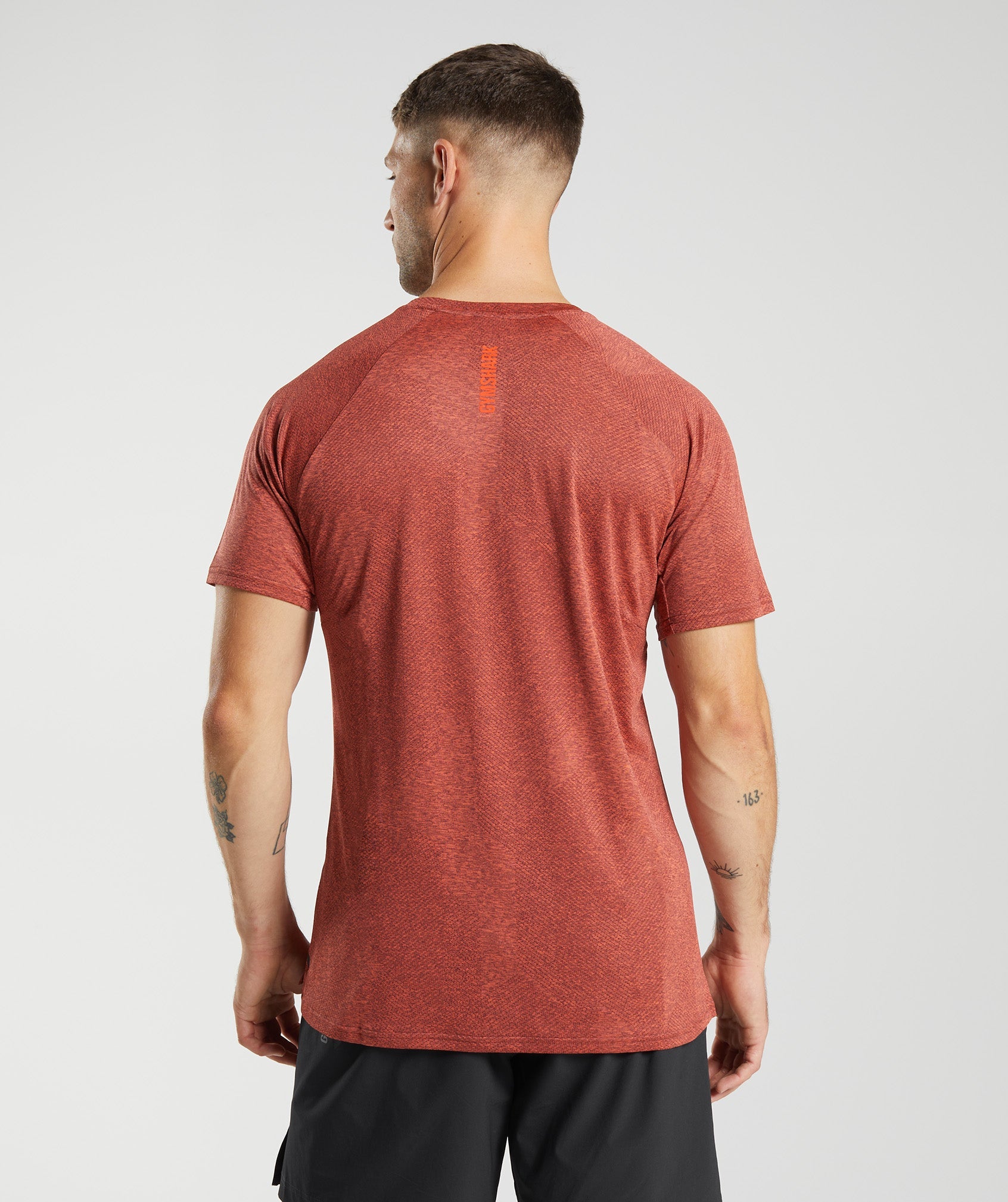 Pink Men's Gymshark Apex T Shirts | DHSVJQ-970