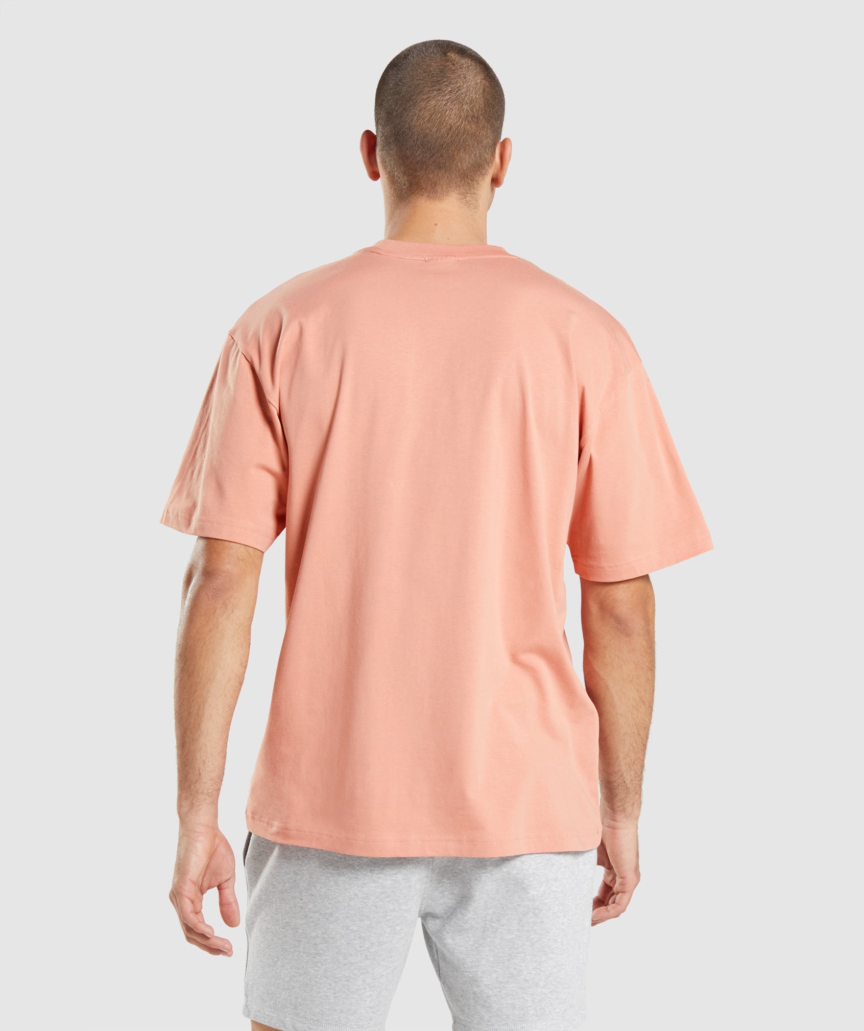 Pink Men's Gymshark Essential Oversized T Shirts | GZTKSY-056