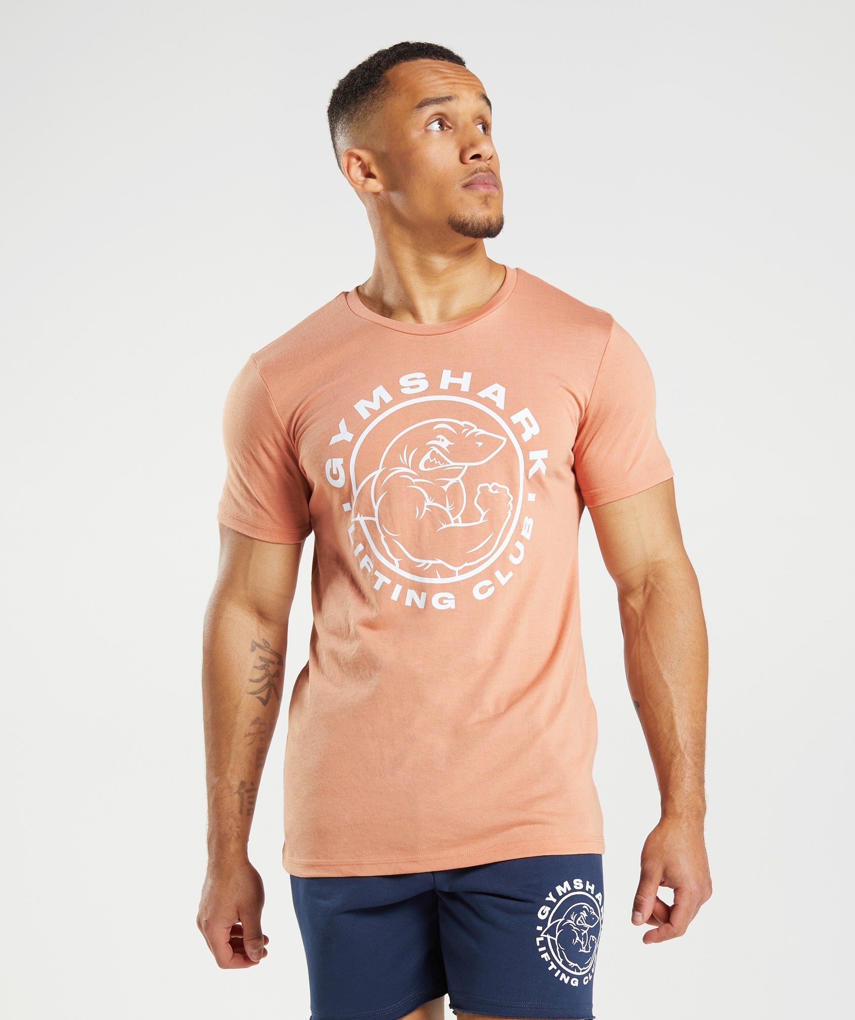 Pink Men\'s Gymshark Legacy T Shirts | AJSOWN-490