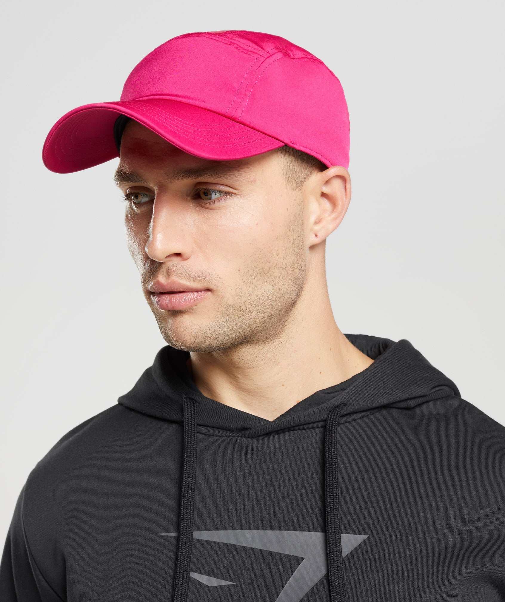 Pink Men's Gymshark Logo 5 Panel Hats | DHWUEV-695