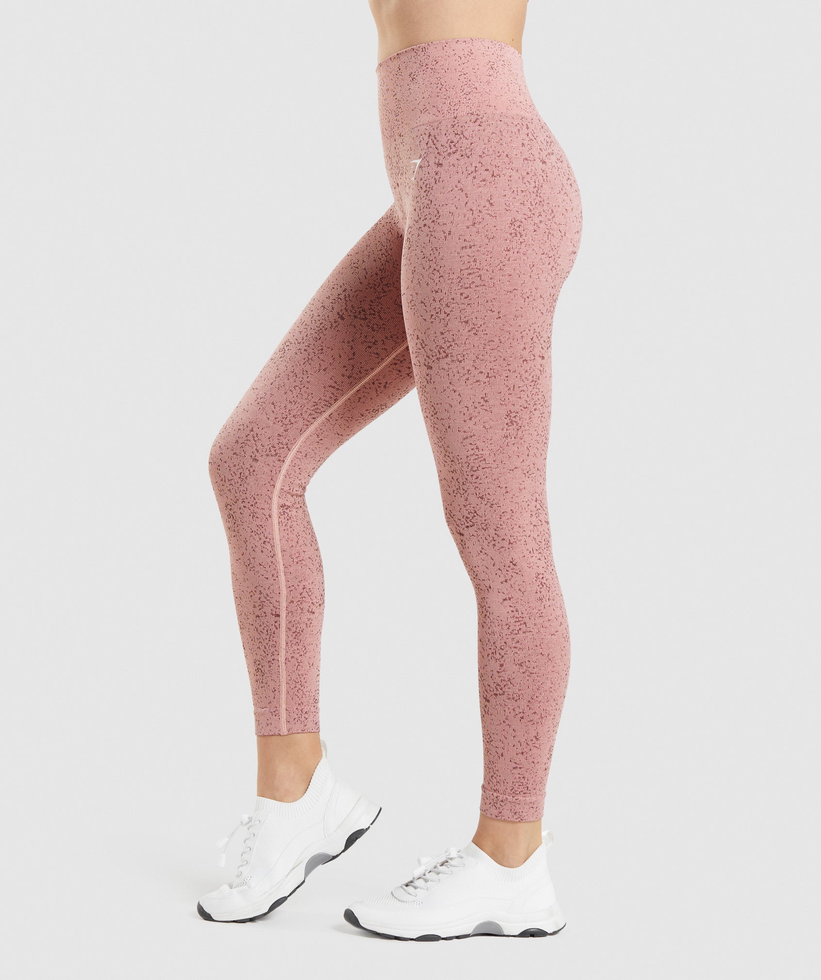 Pink Women's Gymshark Adapt Fleck Seamless Leggings | OMPNJF-185