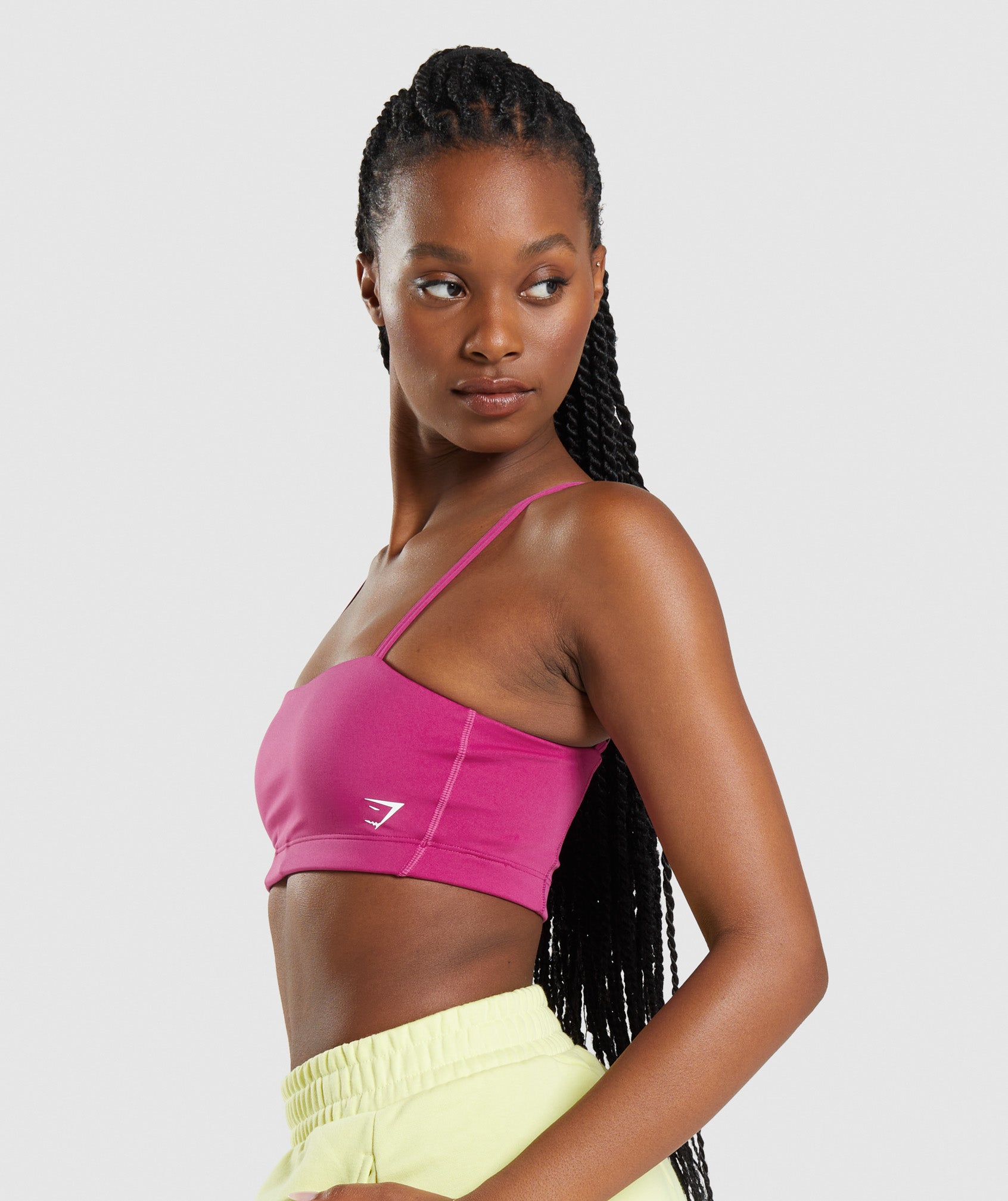 Pink Women's Gymshark Bandeau Sports Bra | AMFUSG-162