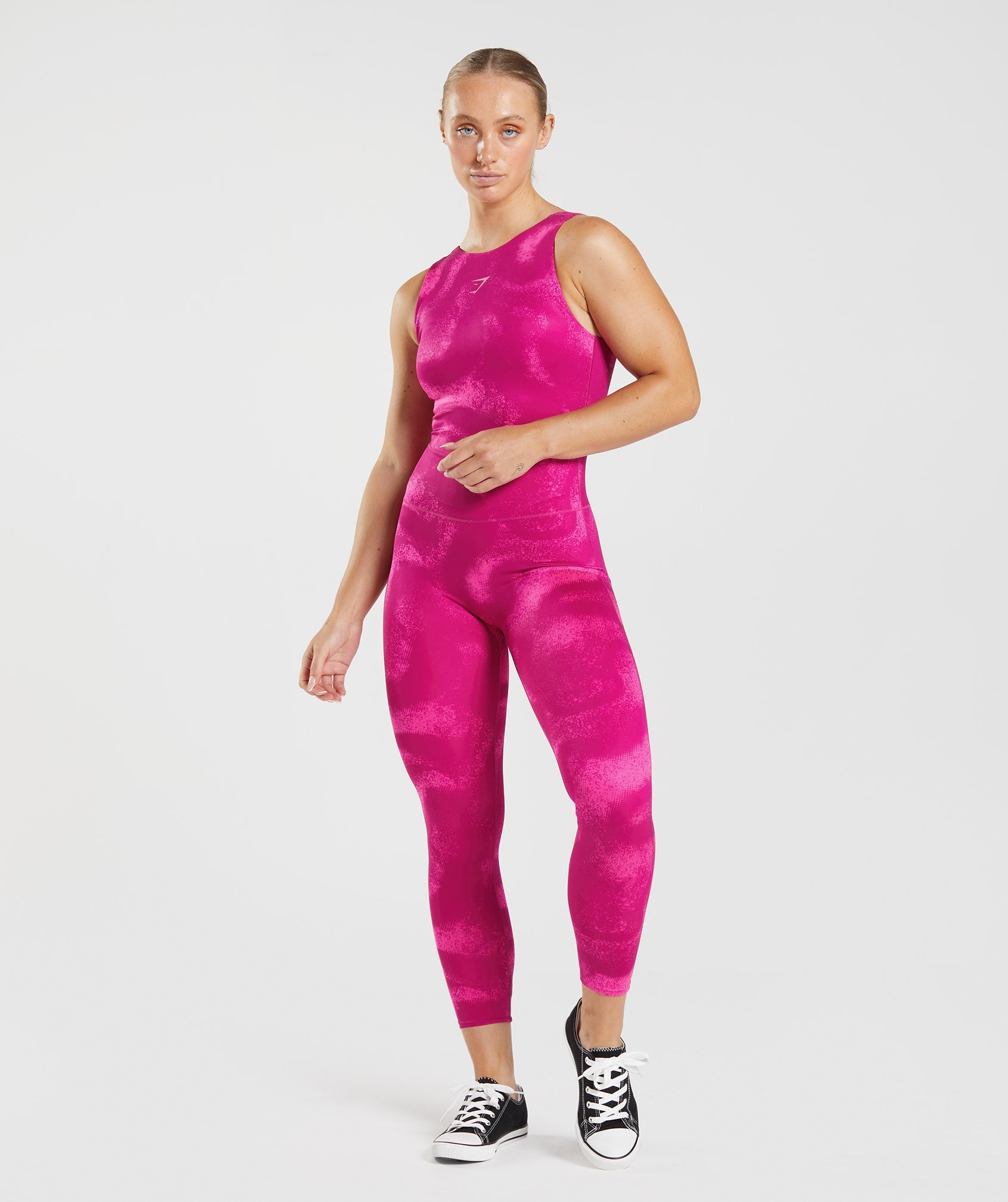 Pink Women\'s Gymshark GS Power Full Length All In One Leggings | AGCXNK-145