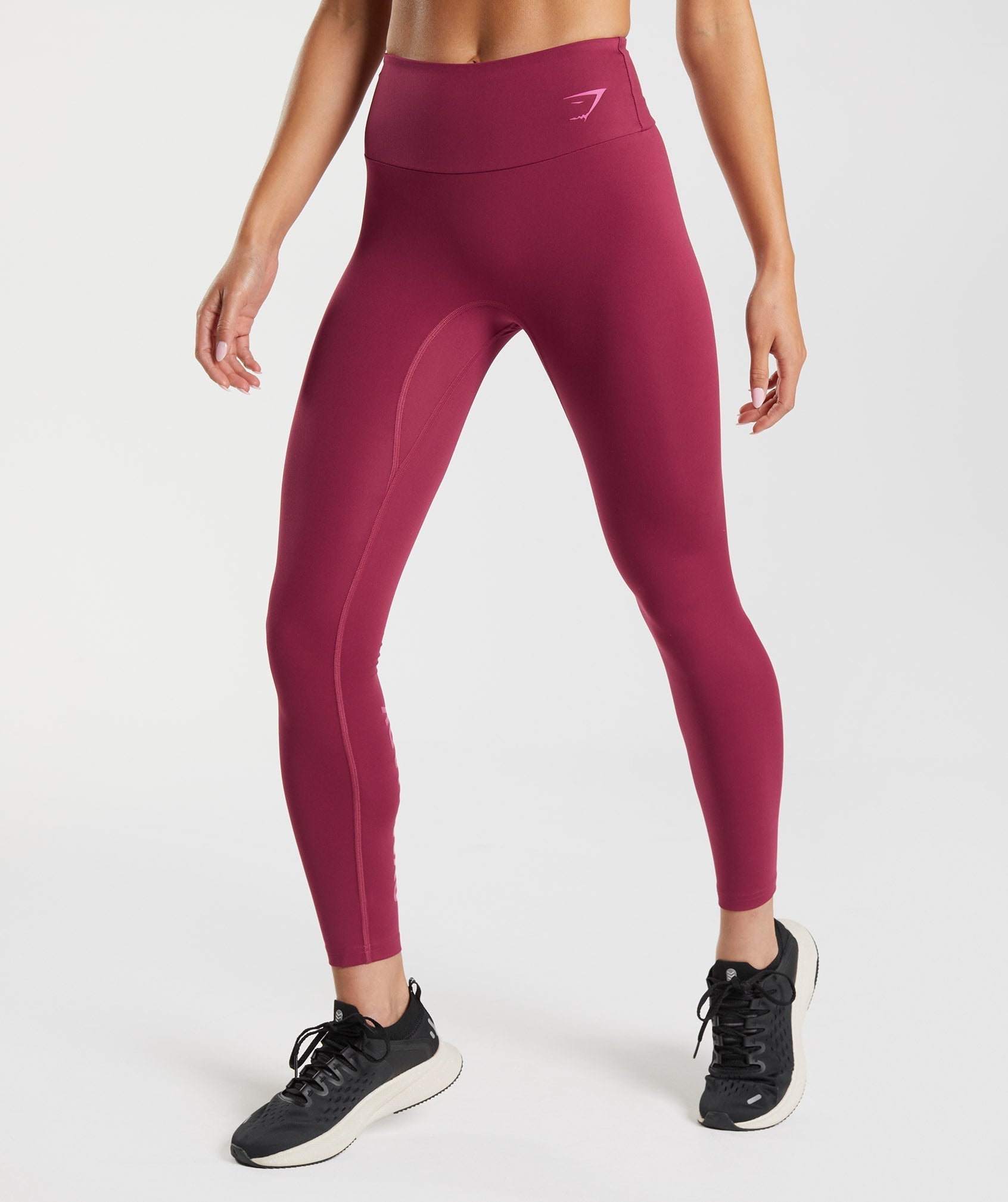 Pink Women's Gymshark Graphics Fraction Leggings | OZQTUJ-528