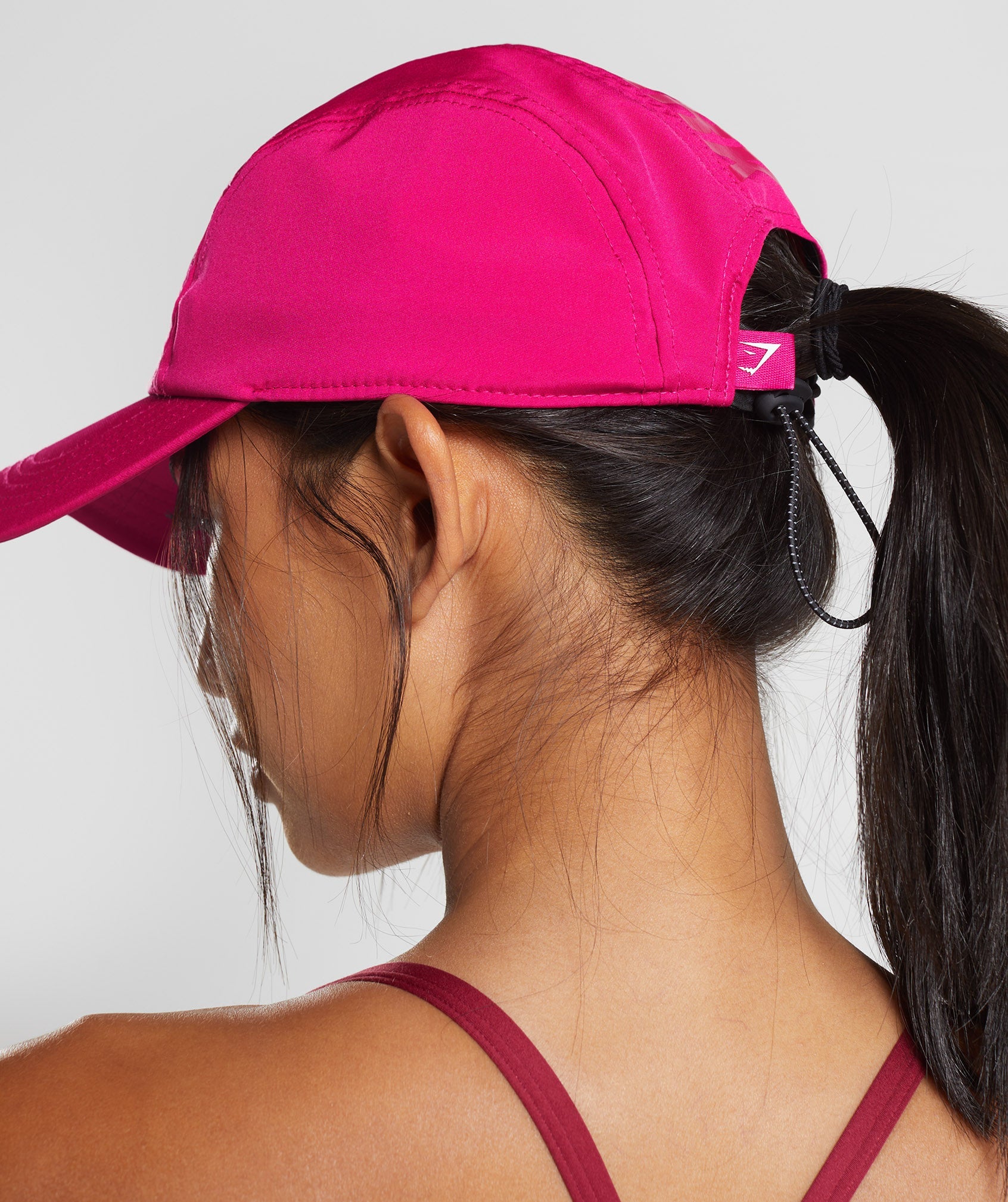 Pink Women's Gymshark Logo 5 Panel Hats | HZQPGE-398