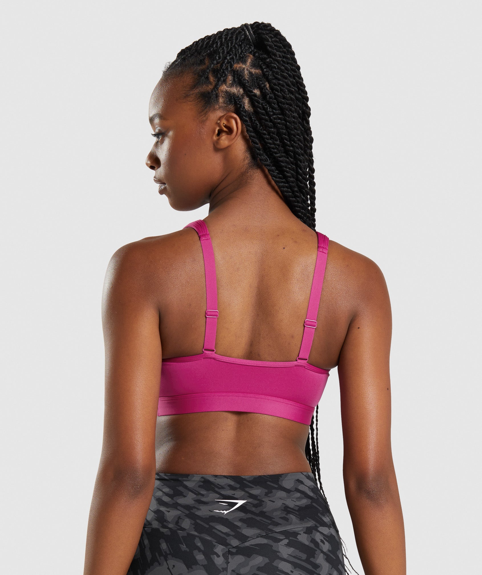 Pink Women's Gymshark Scoop Neck Sports Bra | USWKTE-378