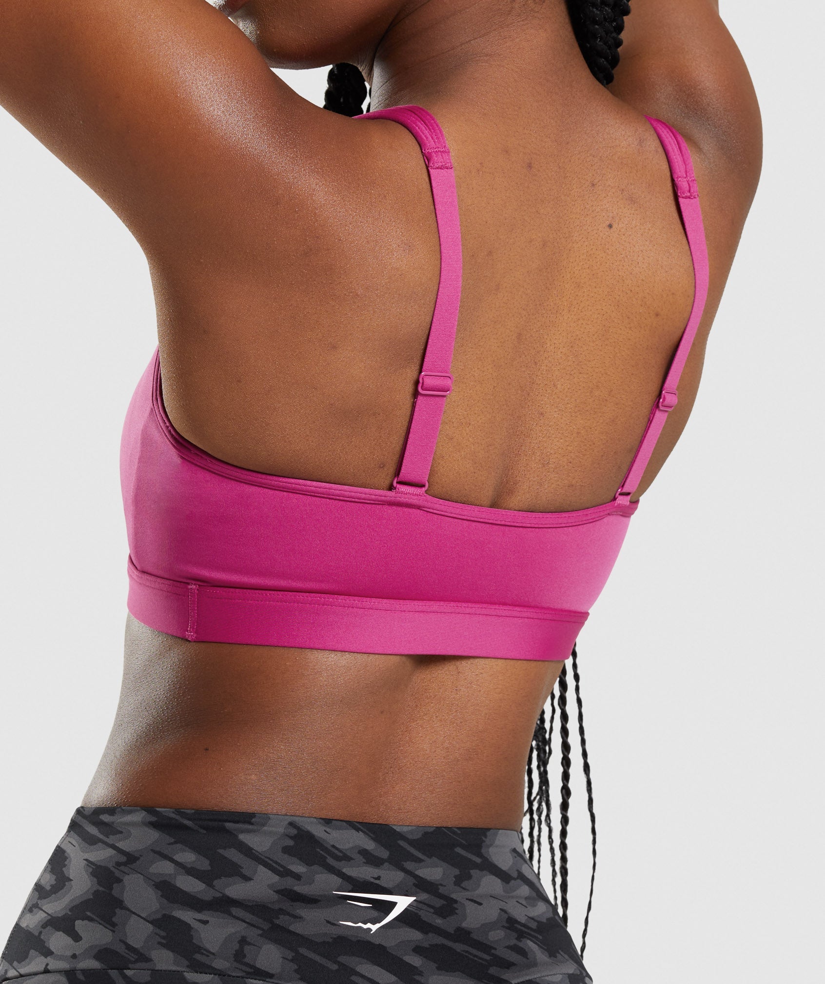 Pink Women's Gymshark Scoop Neck Sports Bra | USWKTE-378