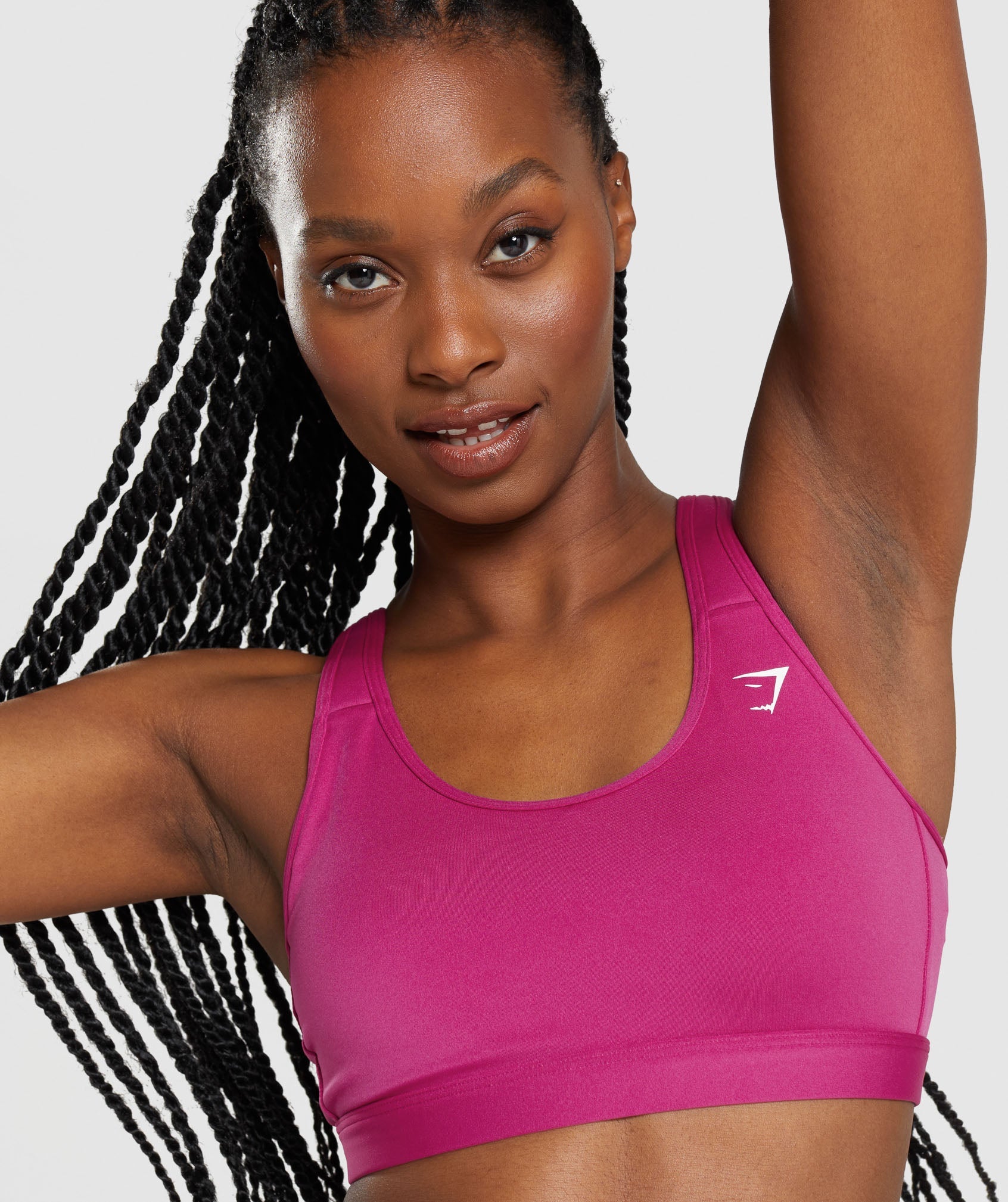 Pink Women's Gymshark Scoop Neck Sports Bra | USWKTE-378