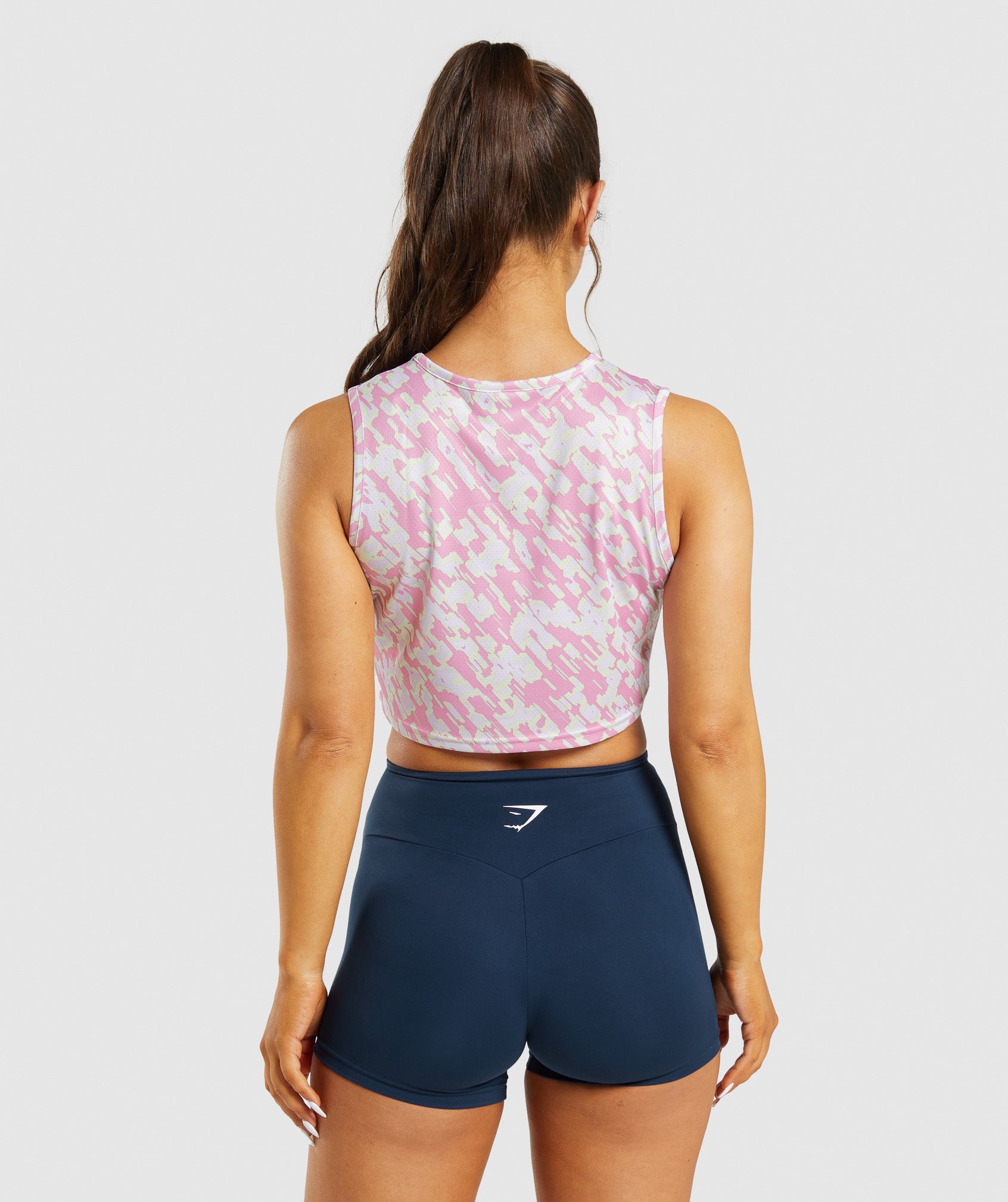 Pink Women's Gymshark Training Crop Tanks | DQSZGT-917