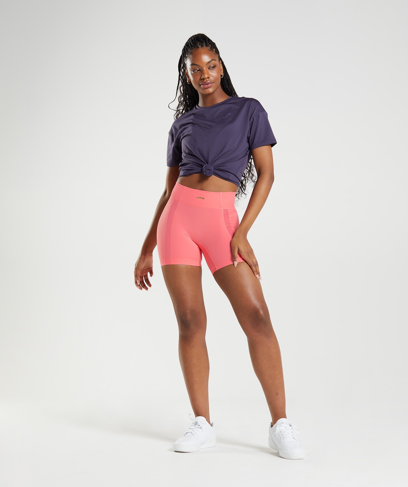 Pink Women's Gymshark Whitney Mesh Shorts | ZPHILW-503