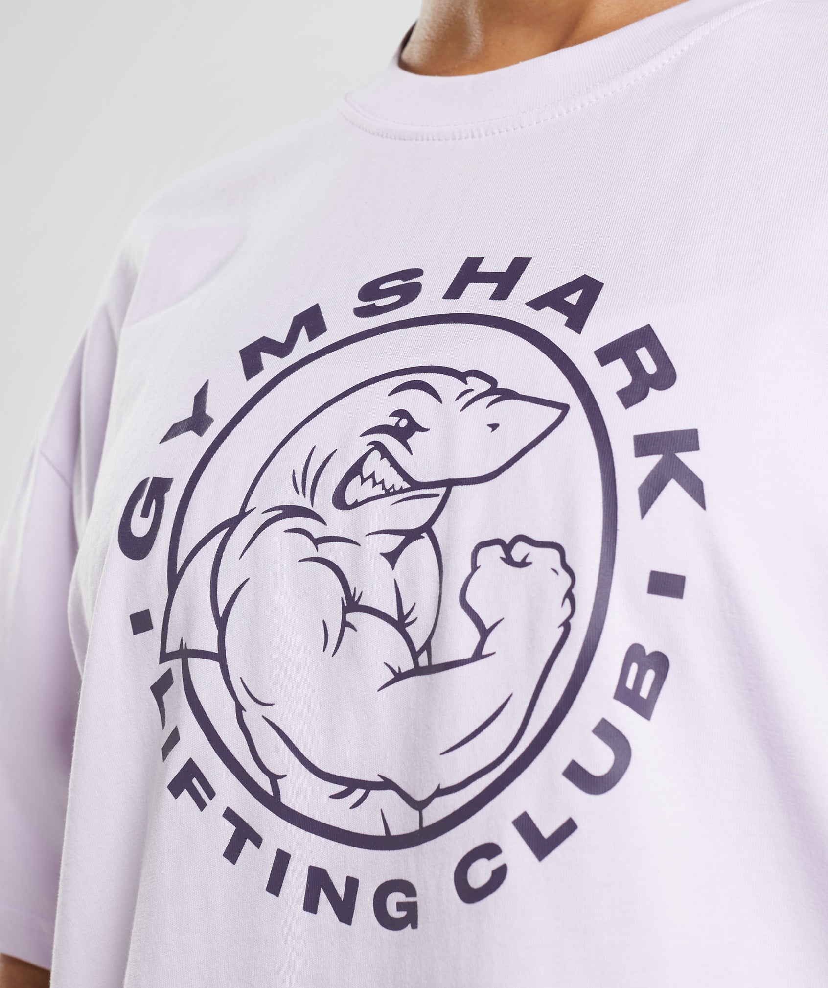 Purple Women's Gymshark Legacy Oversized T Shirts | HZWVYE-827