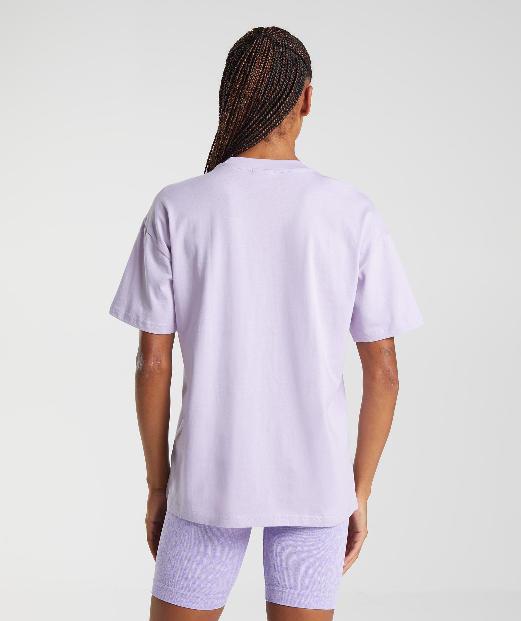 Purple Women's Gymshark Training Oversized T Shirts | IZLHRC-537