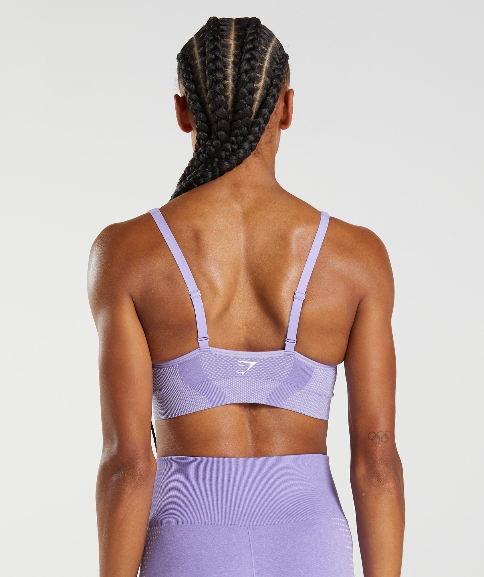 Purple Women's Gymshark Vital Seamless 2.0 V Neck Sports Bra | GAQNTH-654