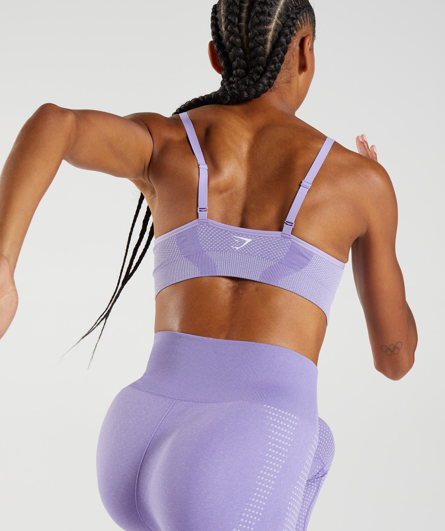 Purple Women's Gymshark Vital Seamless 2.0 V Neck Sports Bra | GAQNTH-654