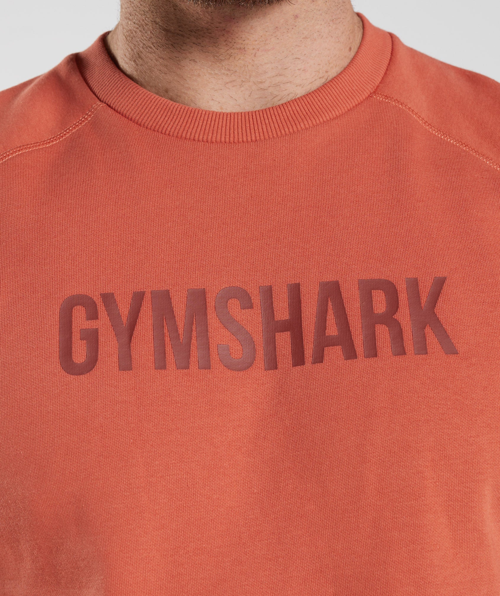 Red Men's Gymshark Apollo Crew Sweatshirts | SFDRBE-873