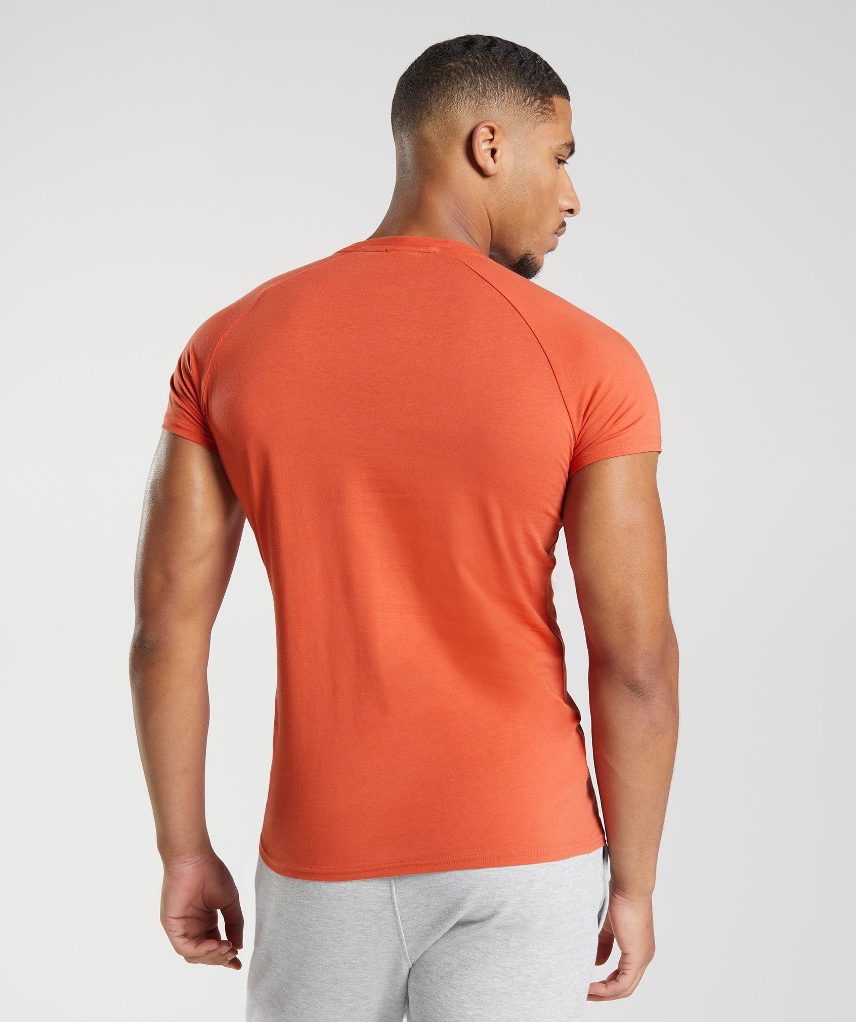 Red Men's Gymshark Apollo T Shirts | PLYUJF-365