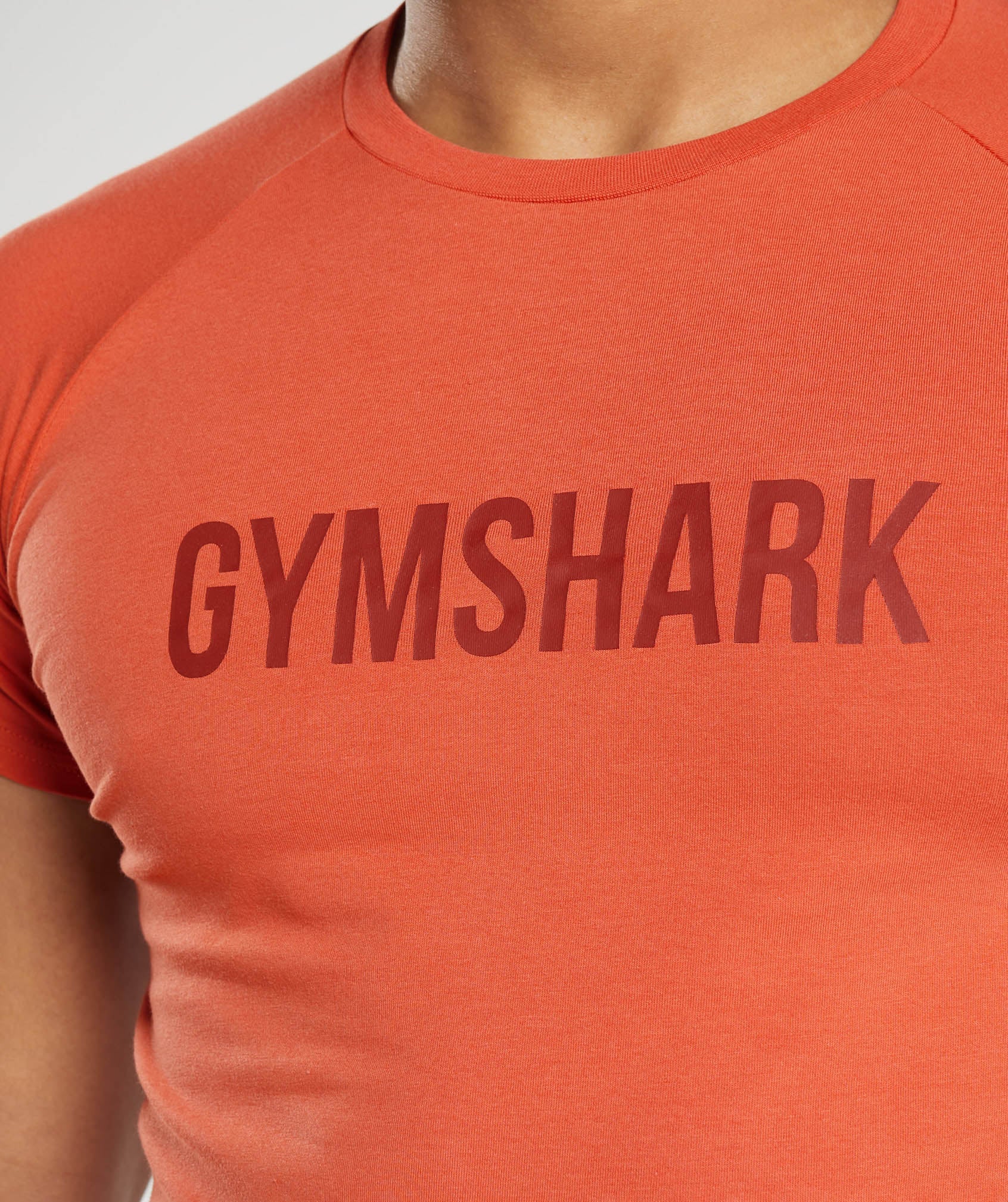 Red Men's Gymshark Apollo T Shirts | PLYUJF-365