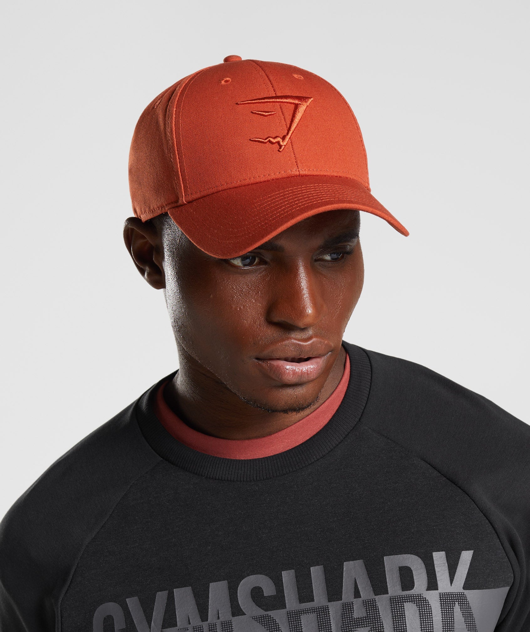 Red Men's Gymshark Sharkhead Hats | VBYMHC-496