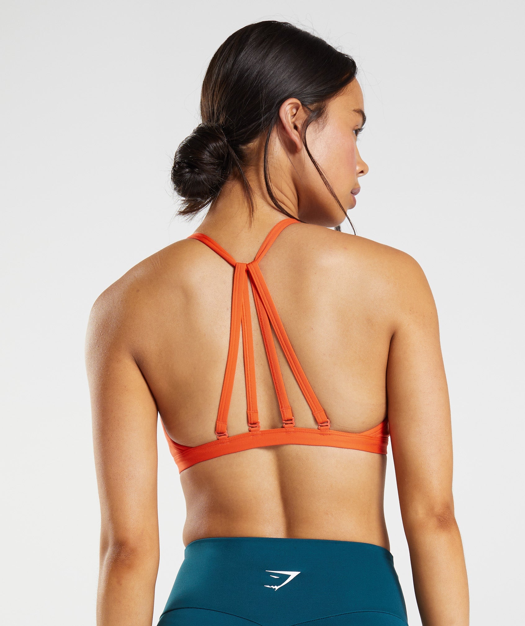 Red Women's Gymshark Minimal Sports Bra | XYAFLR-345