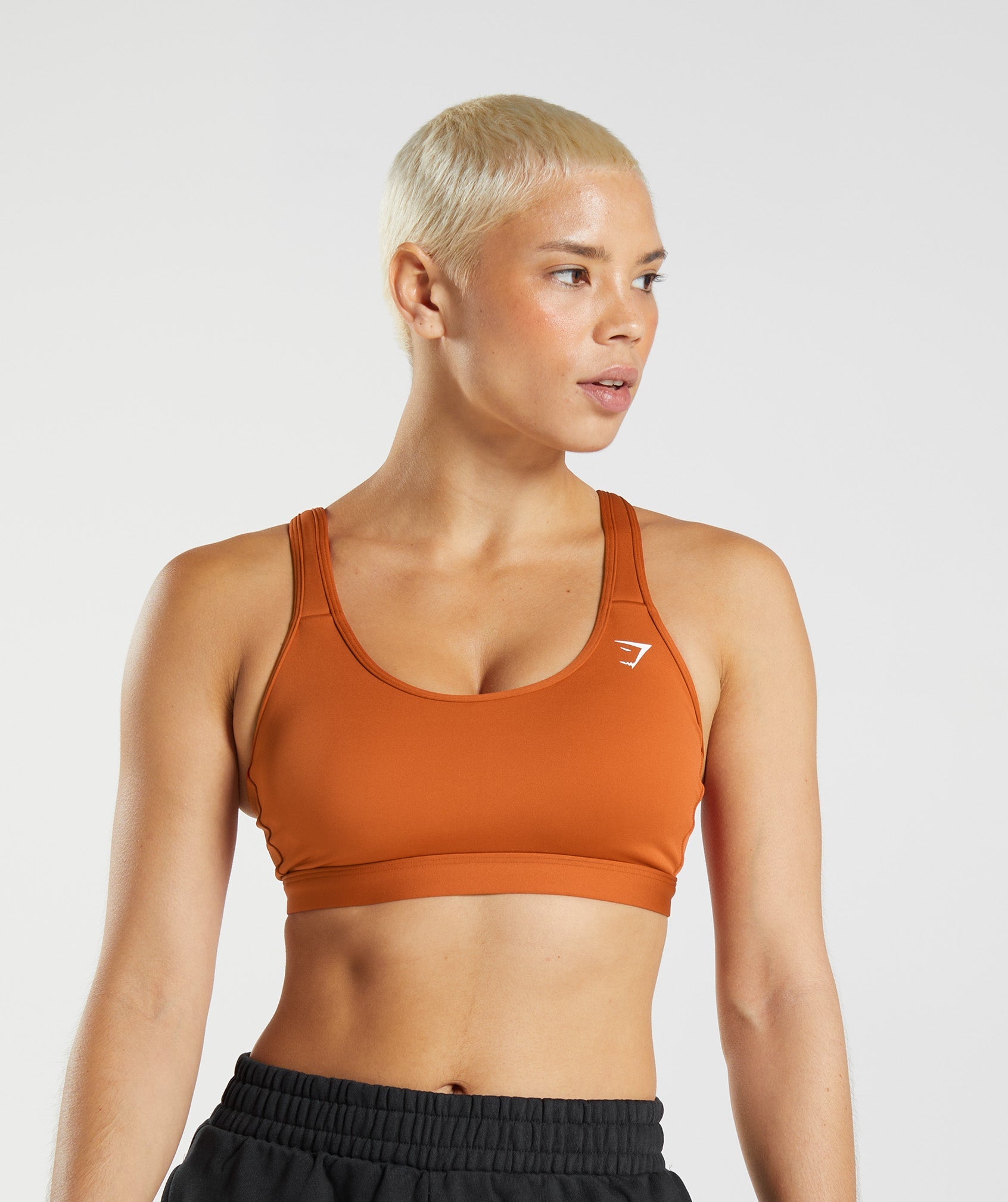 Red Women\'s Gymshark Scoop Neck Sports Bra | KQCRUZ-374