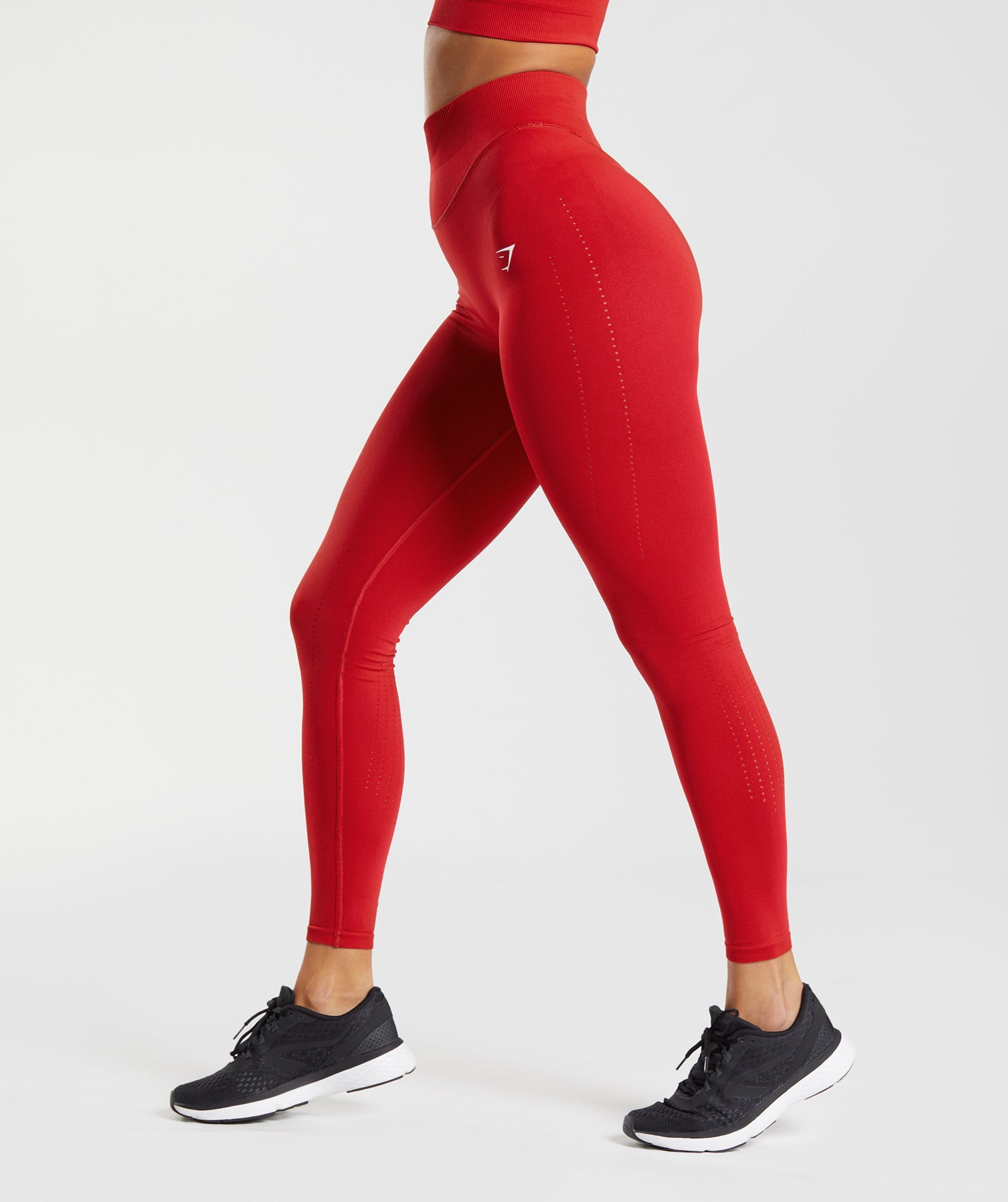 Red Women's Gymshark Sweat Seamless Sculpt Leggings | JTMHBQ-397