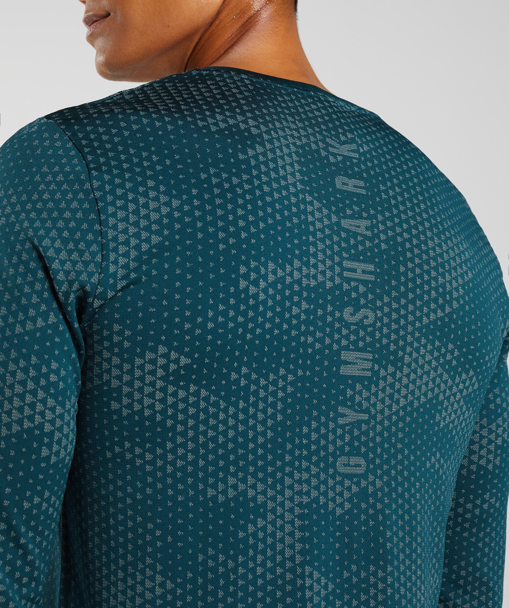 Turquoise / Blue Men's Gymshark Sport Seamless Long Sleeve T Shirts | AZGRVJ-895