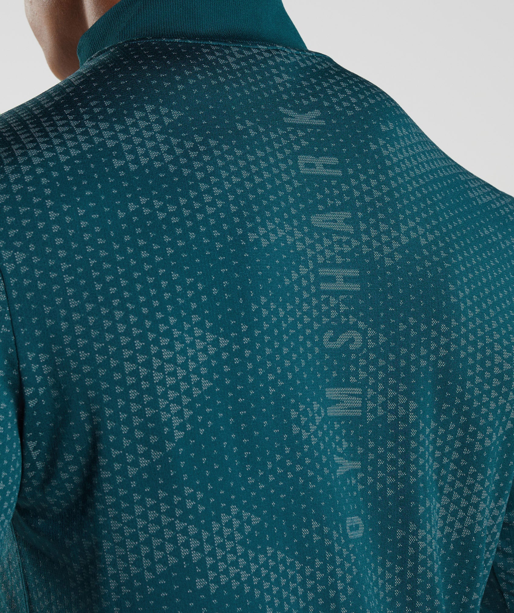 Turquoise / Blue Men's Gymshark Sport Seamless 1/4 Zip Tops | JXWHUS-938