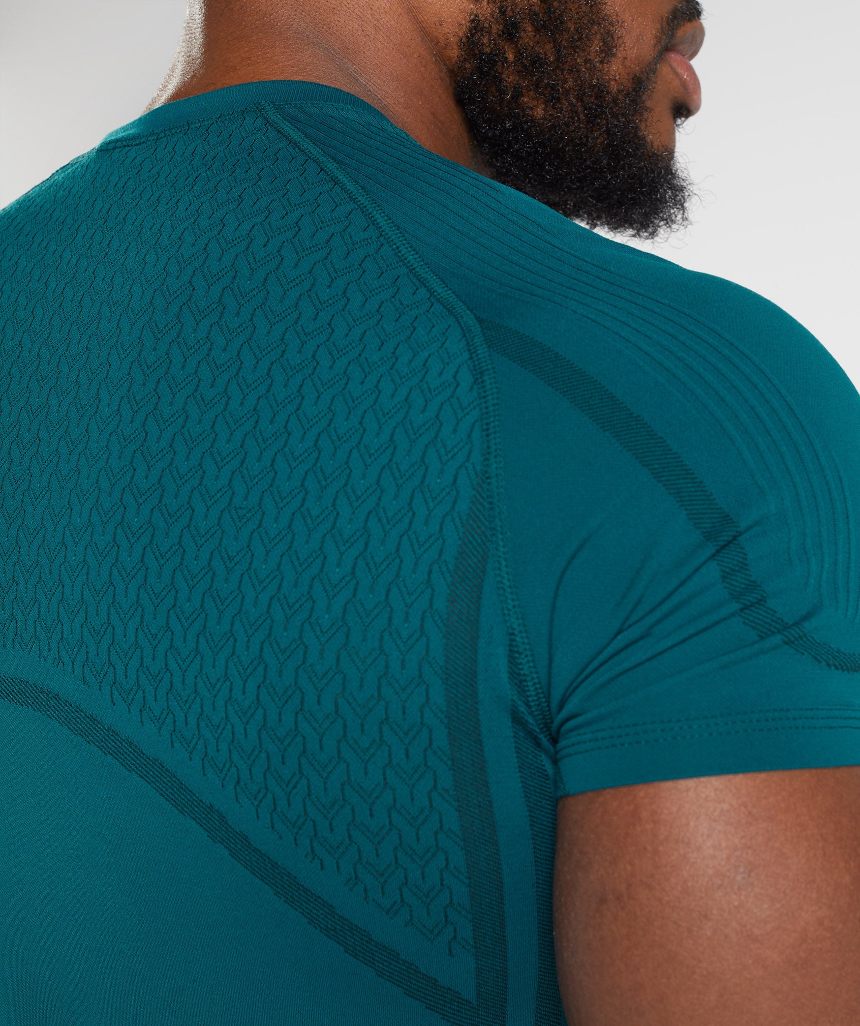 Turquoise Men's Gymshark 315 Seamless T Shirts | WLQFSV-273