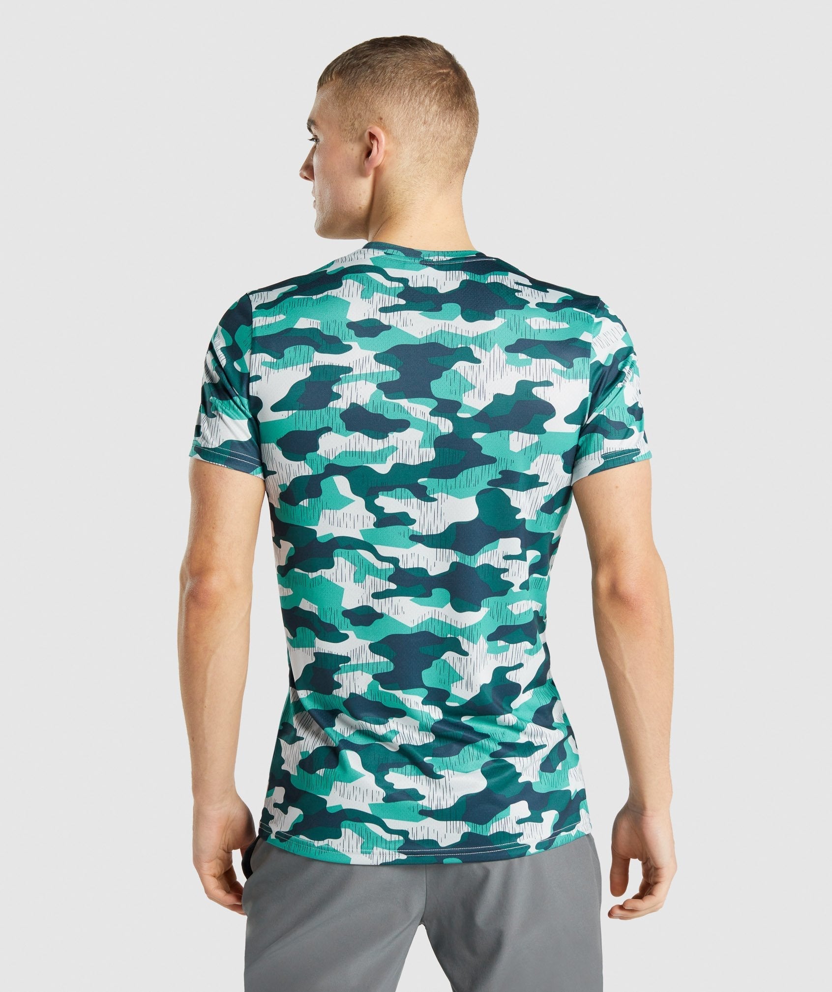 Turquoise Men's Gymshark Arrival T Shirts | KIYUAV-493