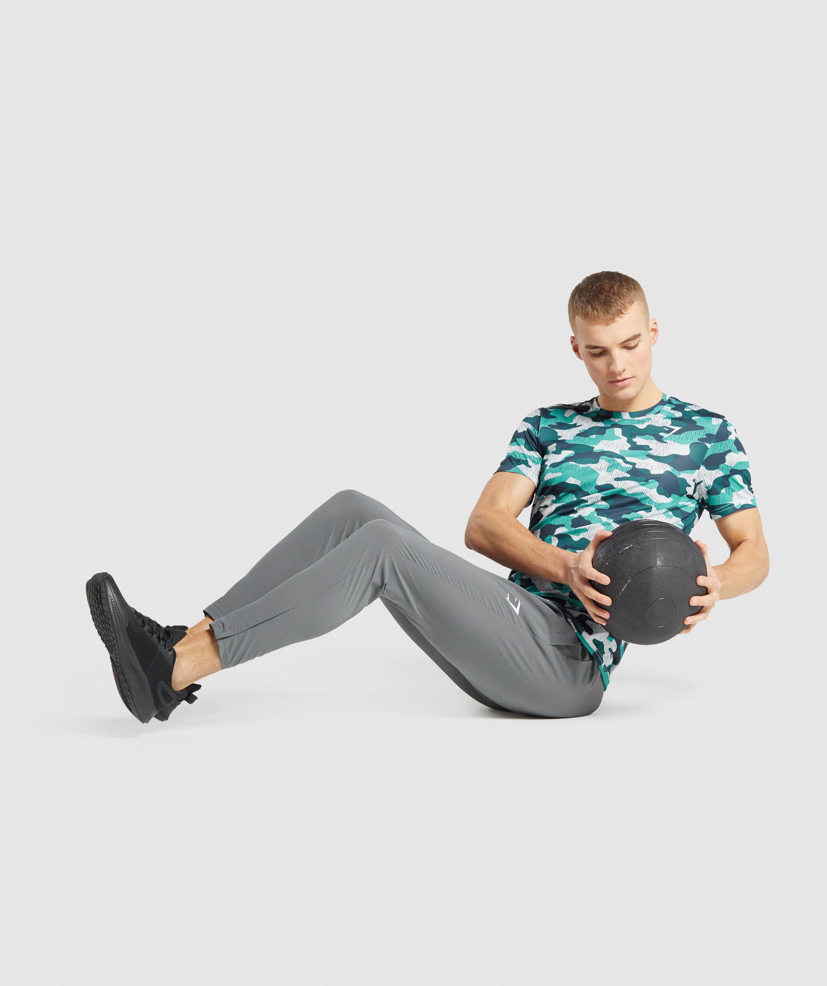 Turquoise Men's Gymshark Arrival T Shirts | KIYUAV-493