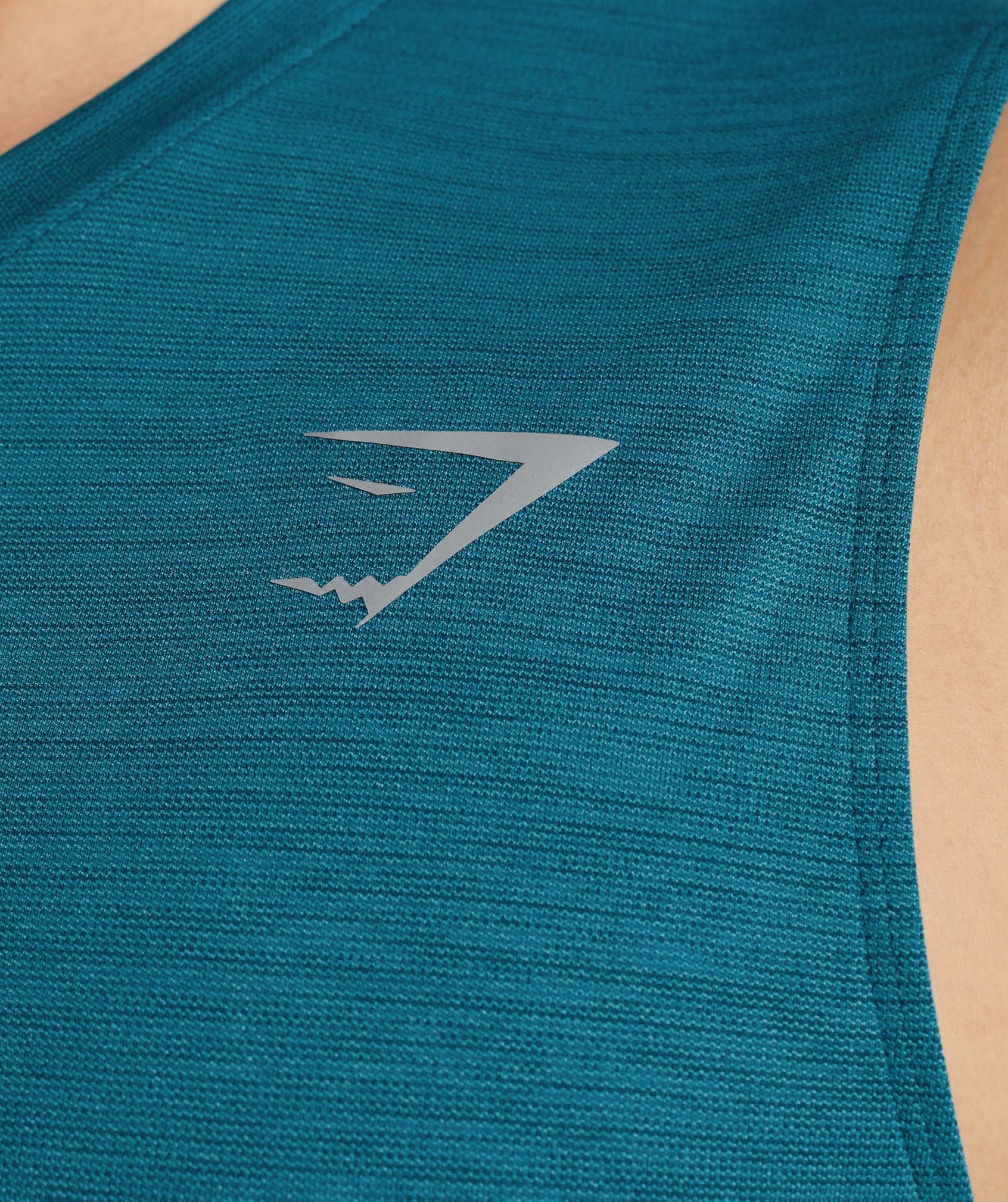 Turquoise Men's Gymshark Speed Tanks | USAOZV-137