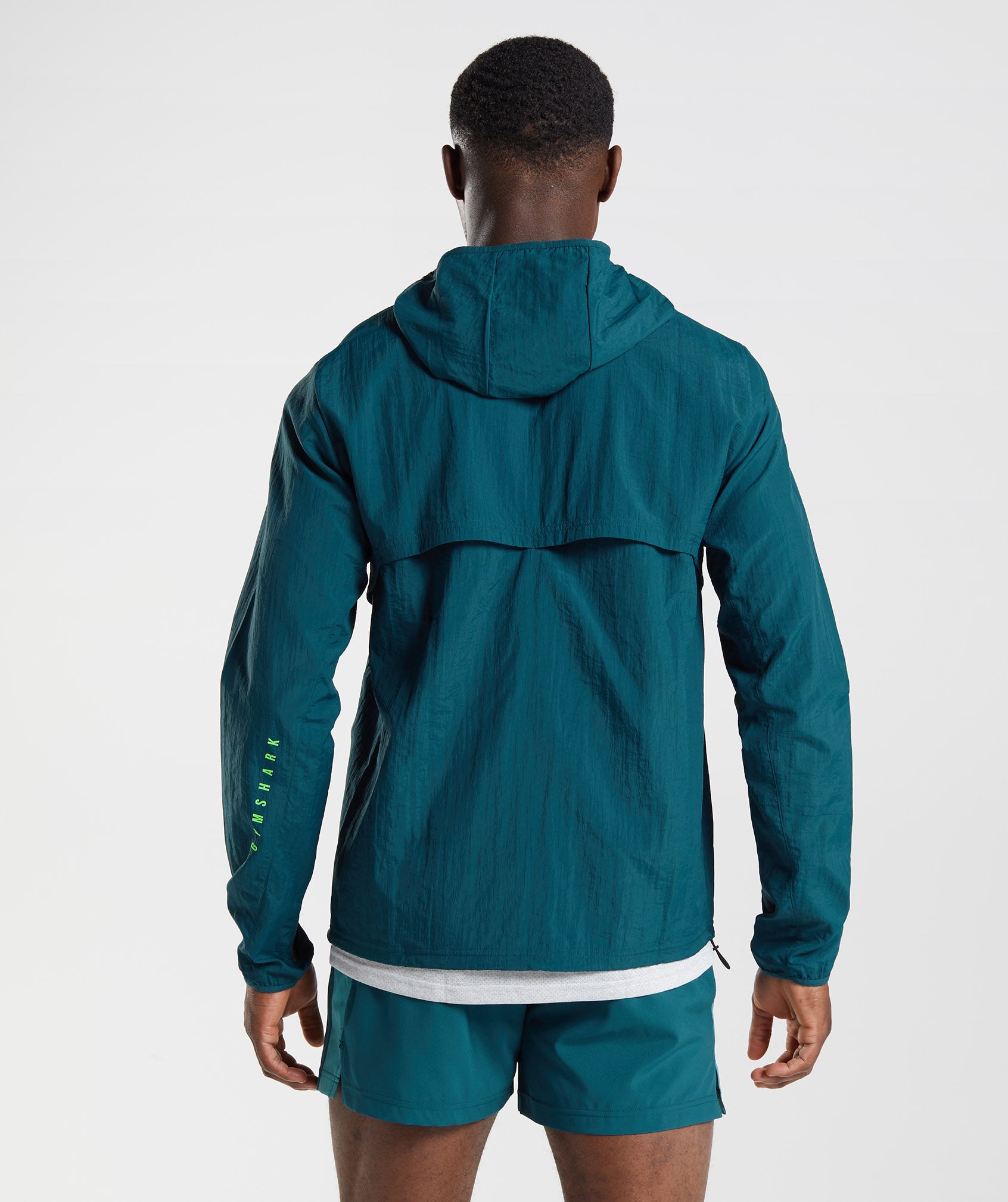 Turquoise Men's Gymshark Sport Windbreaker | HBSRFO-305