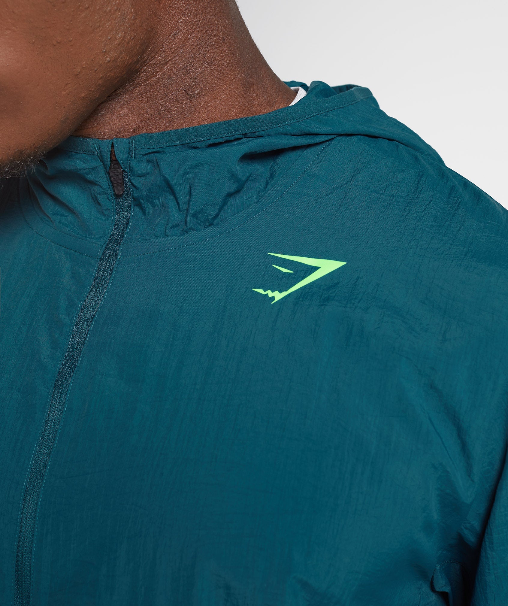 Turquoise Men's Gymshark Sport Windbreaker | HBSRFO-305